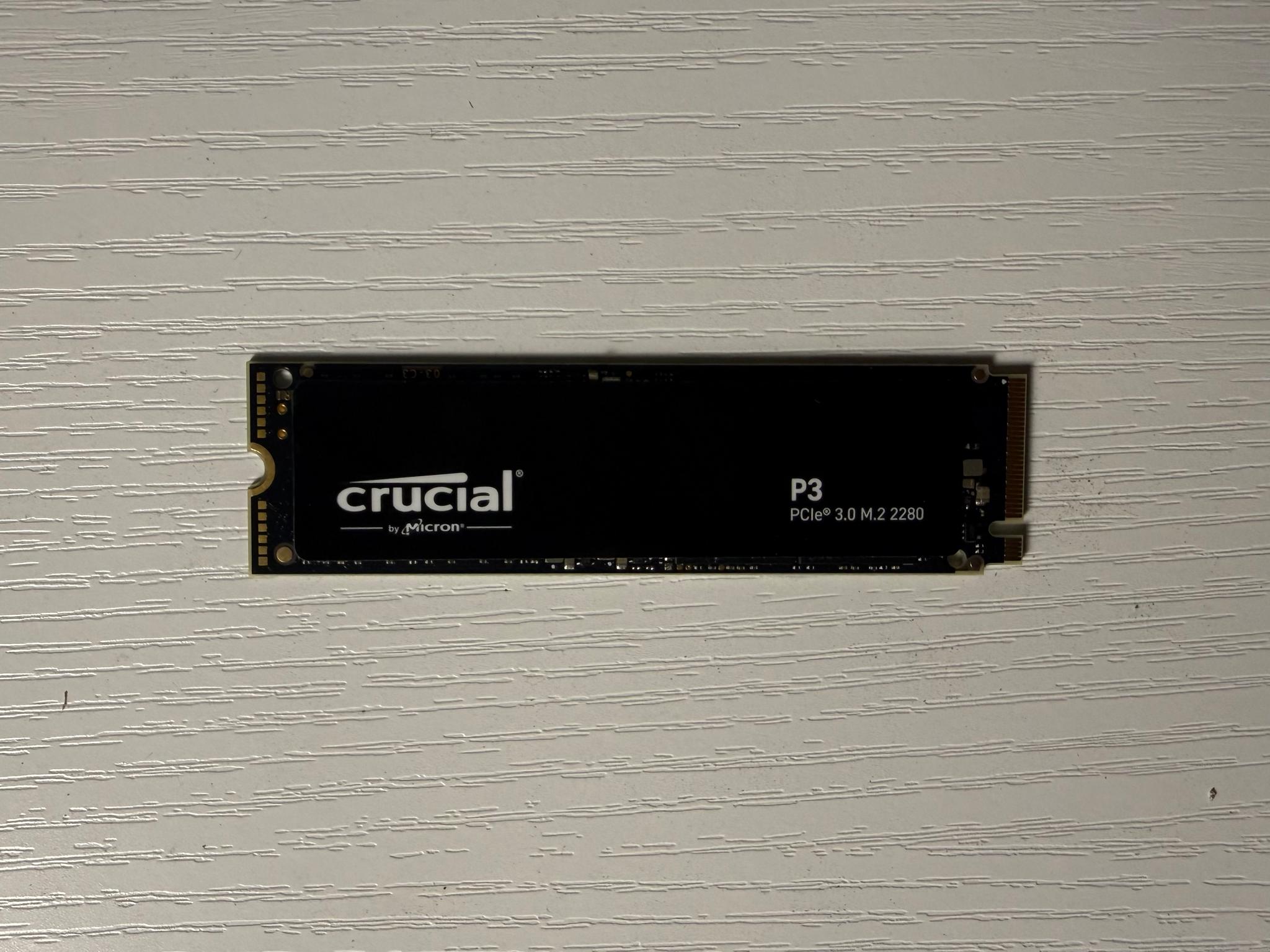 Crucial P3 PCIe 3.0 4TB NVME SSD