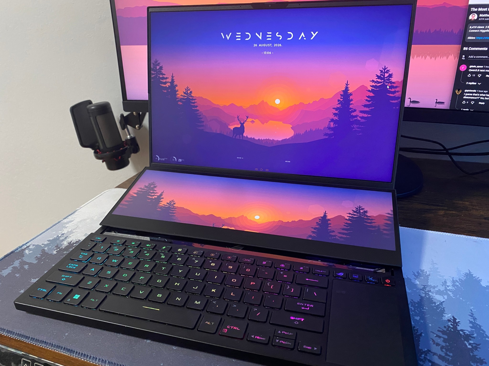 Asus ROG Zephyrus Duo 16 Ryzen 9 6900HX, 3080ti (16GB), 32GB, 1TB, MiniLED