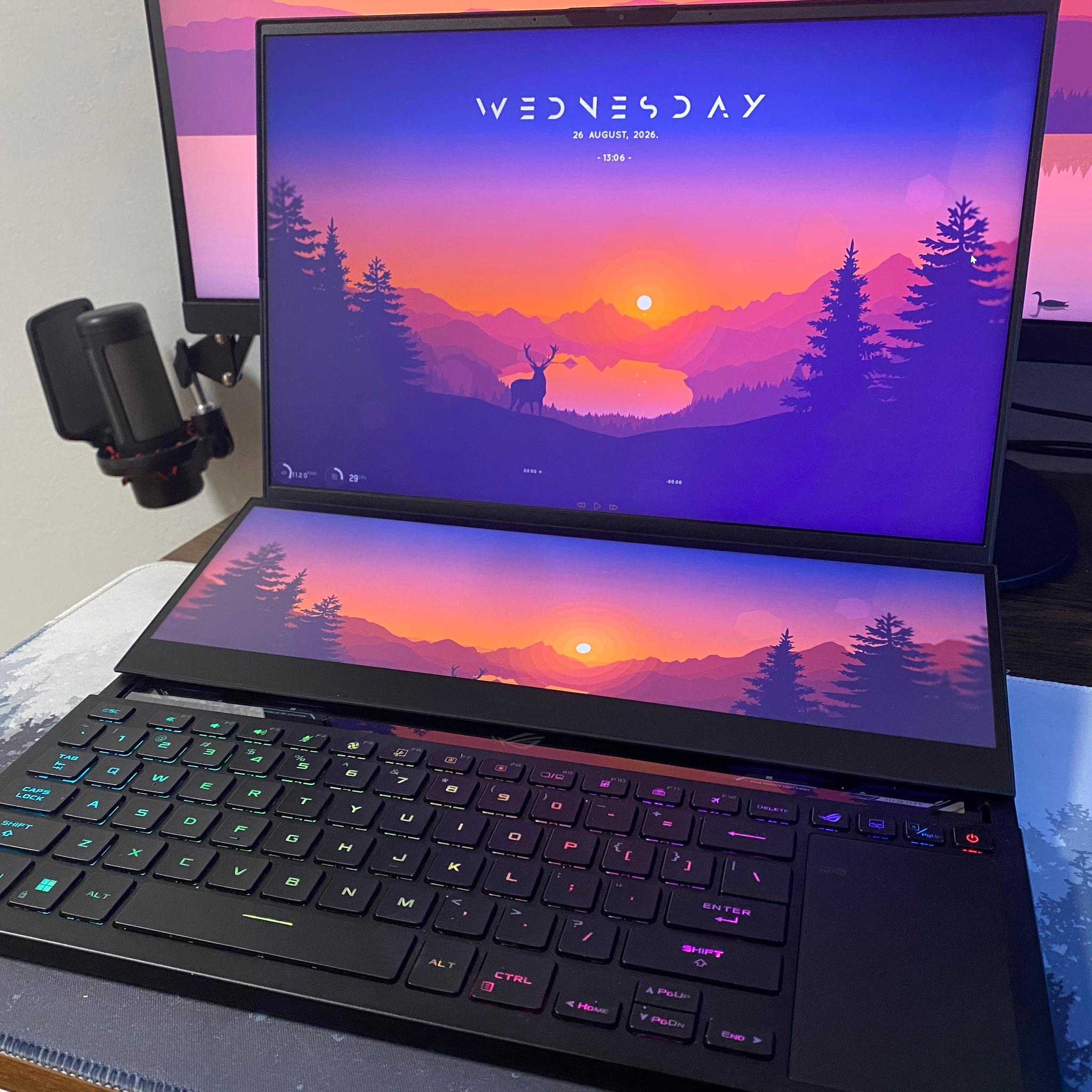 Asus ROG Zephyrus Duo 16 Ryzen 9 6900HX, 3080ti (16GB), 32GB, 1TB, MiniLED