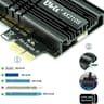 Ubit AX210 WiFi 6E PCIe Wireless Card 5400Mbps (6GHz/5GHz/2.4GHz) BT5.3