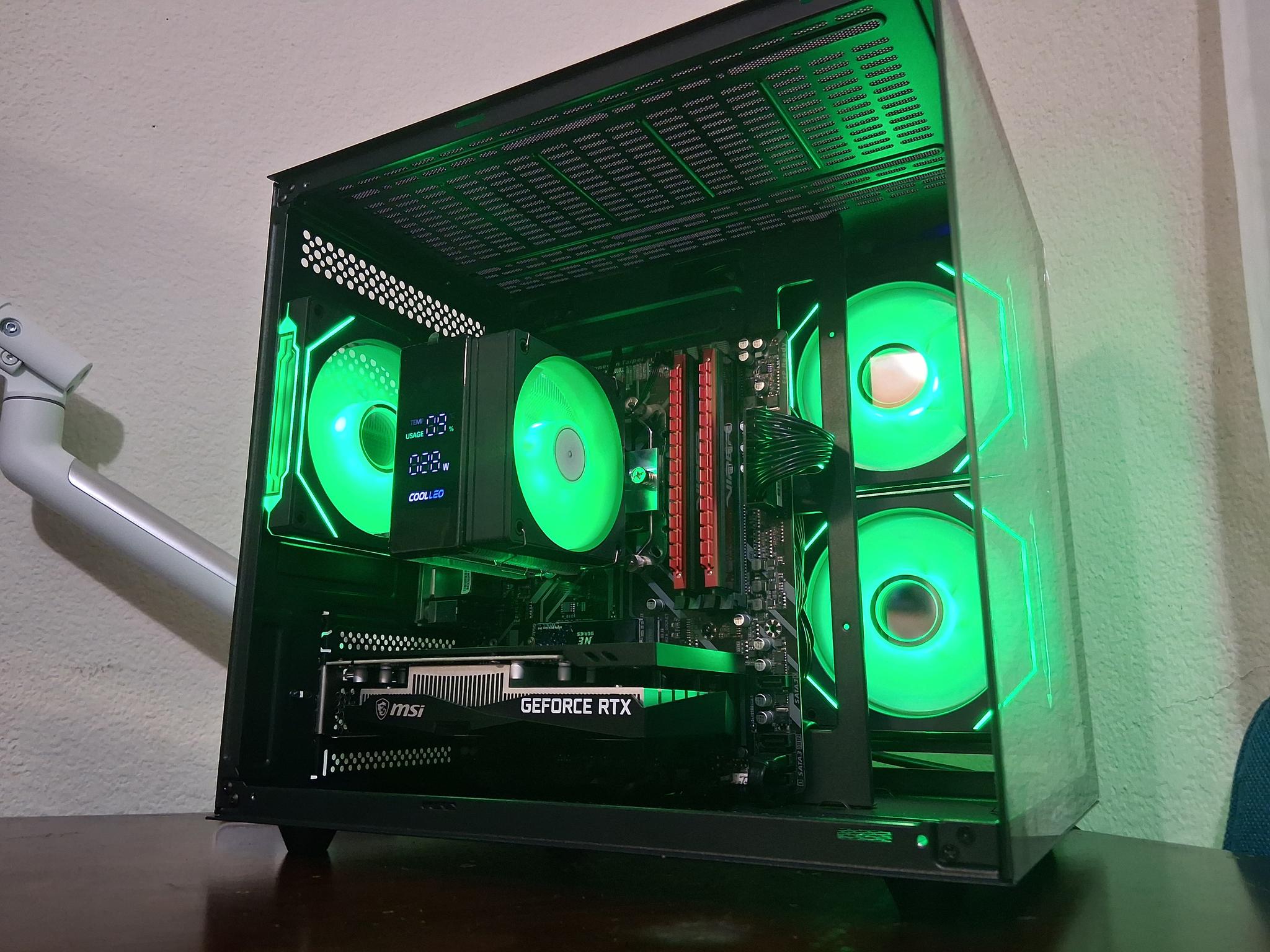 UDGX Entry Gaming PC – DragonViper Red Edition  Ryzen 5 + RTX 3050  Plug & Play Bundle  Win11 Ready