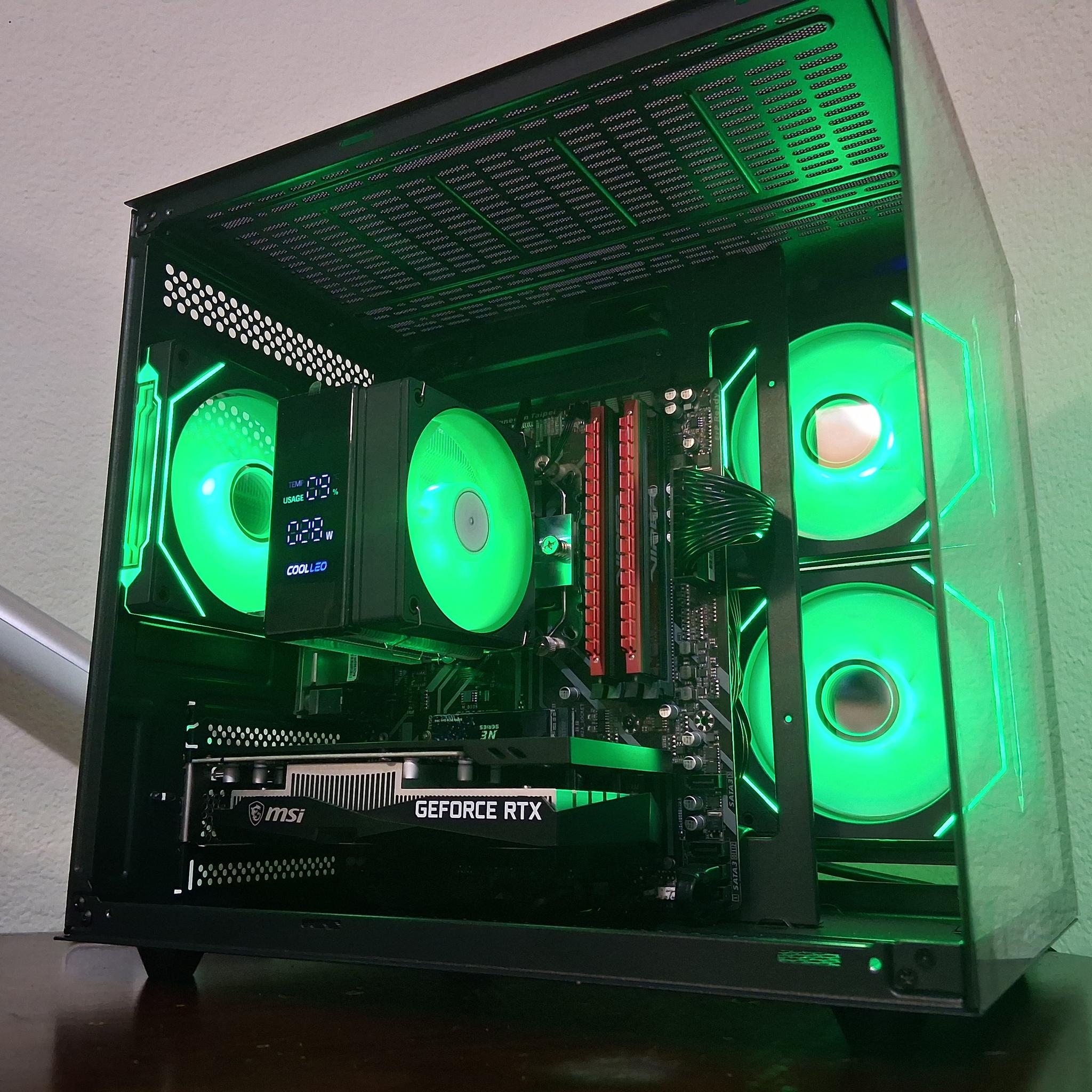 UDGX Entry Gaming PC – DragonViper Red Edition  Ryzen 5 + RTX 3050  Plug & Play Bundle  Win11 Ready