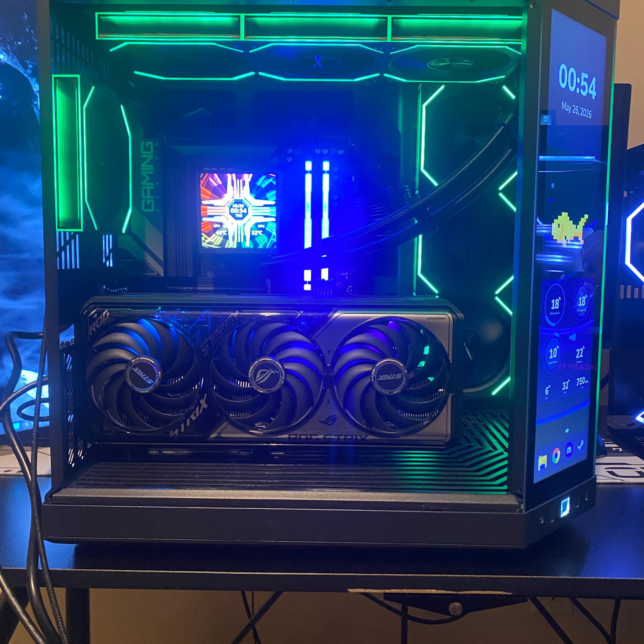 HYTE Y70 TOUCH | RYZEN 7 7800X3D | ROG RTX 5070 | 32GB DDR5 | 1TB