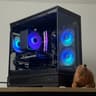 🖤♠️ Black Gaming PC ♠️🖤 RTX 5060 | Ryzen 5 5500 | 16gb RGB RAM | 1TB SSD - WiFi, BlueTooth