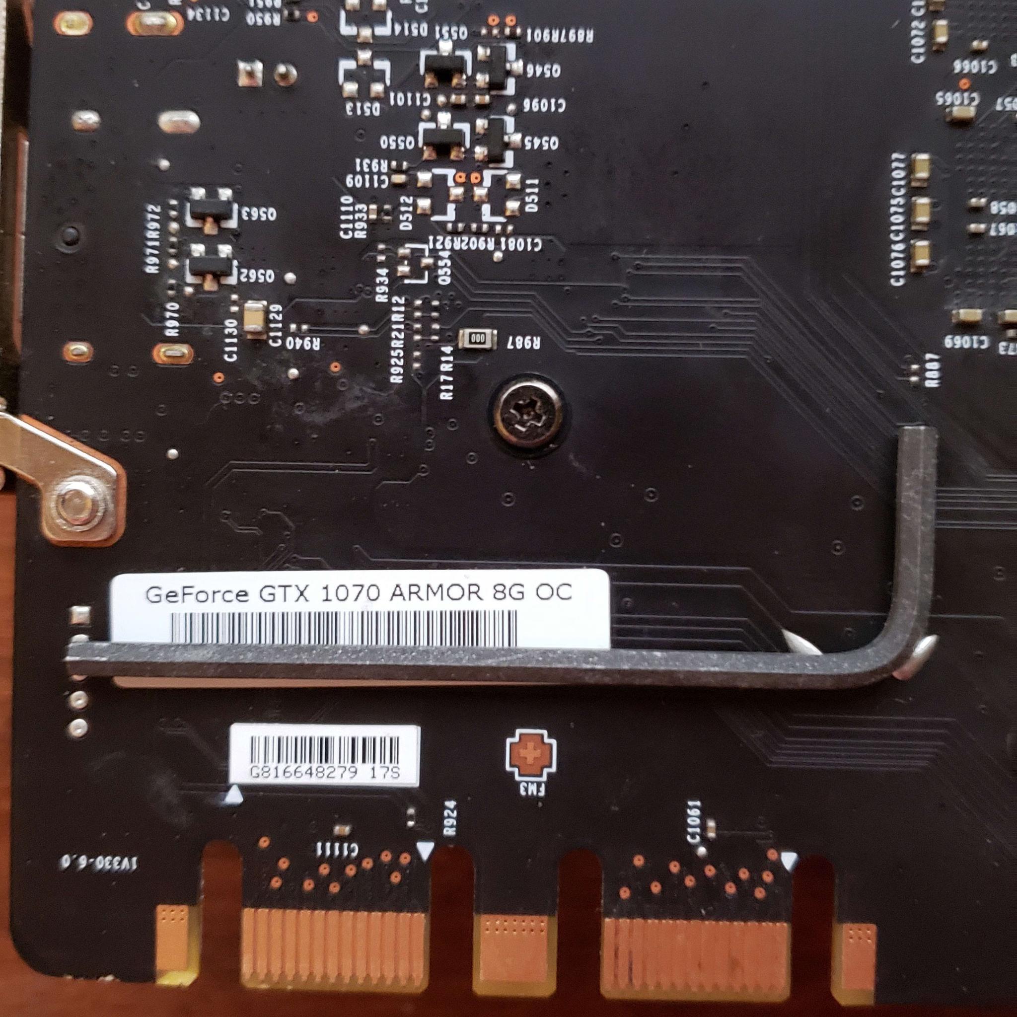 MSi GTX 1070 Armor 8G OC 