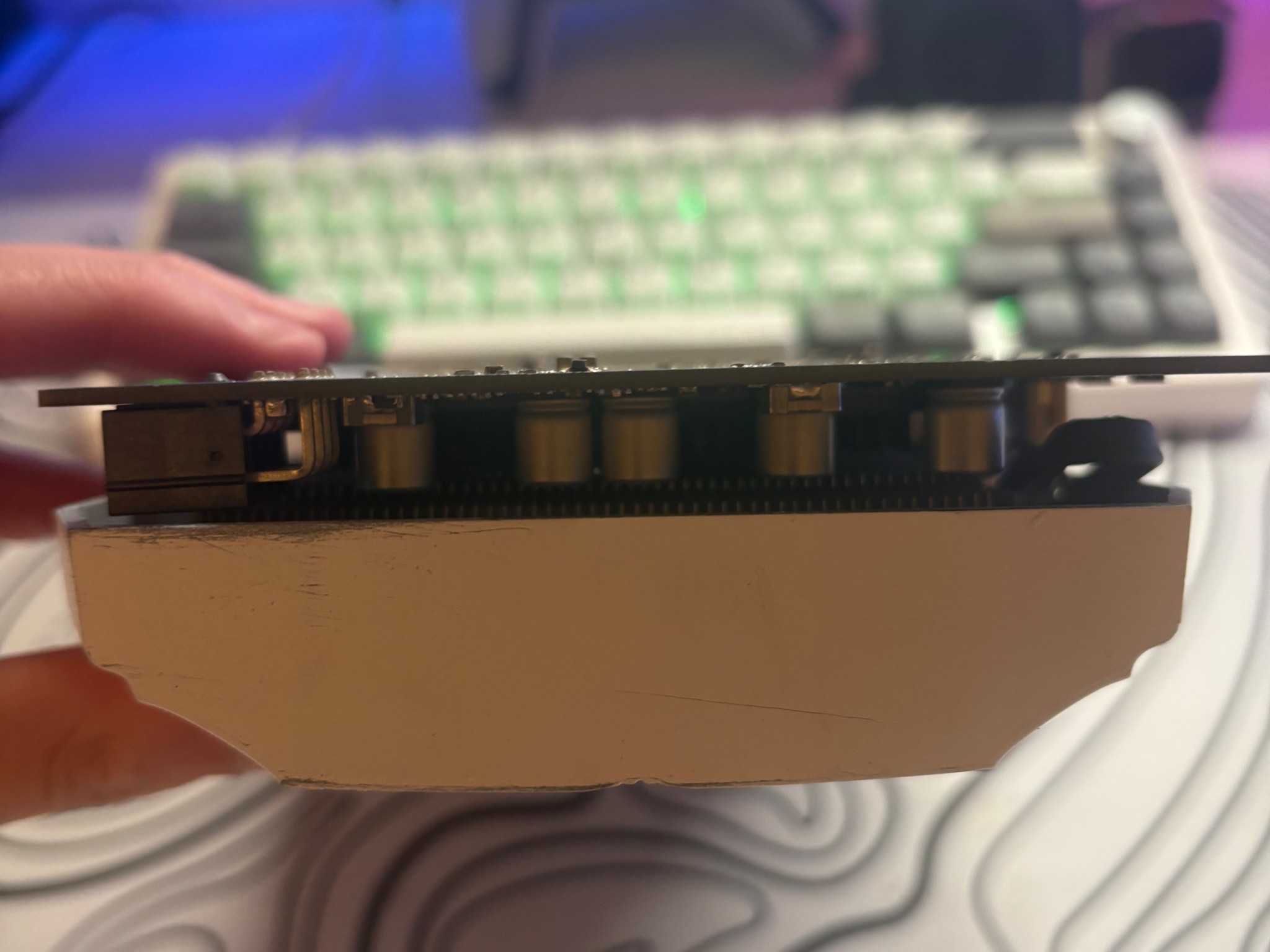 ASUS Duel RX 580 4GB Custom White Spray Painted