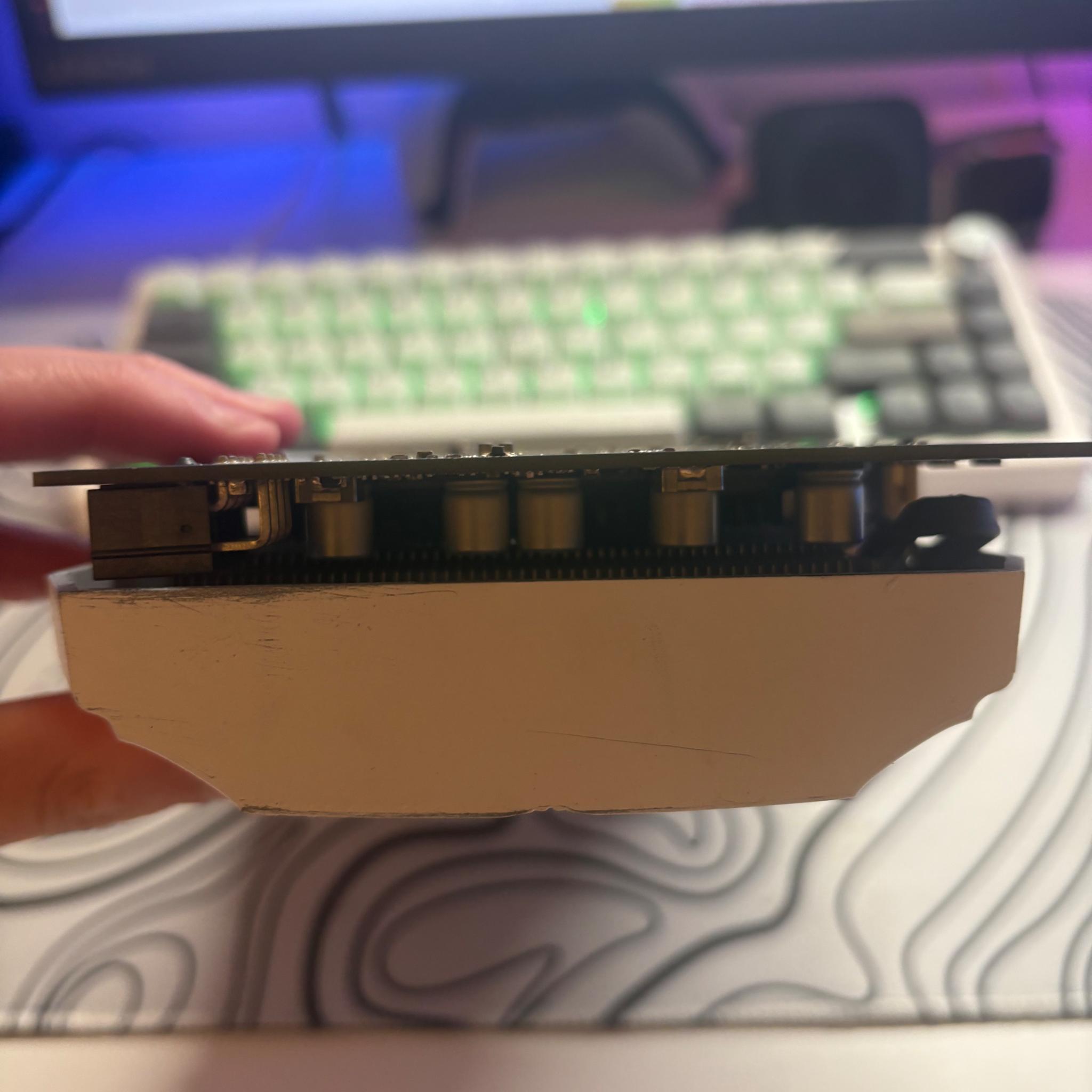 ASUS Duel RX 580 4GB Custom White Spray Painted