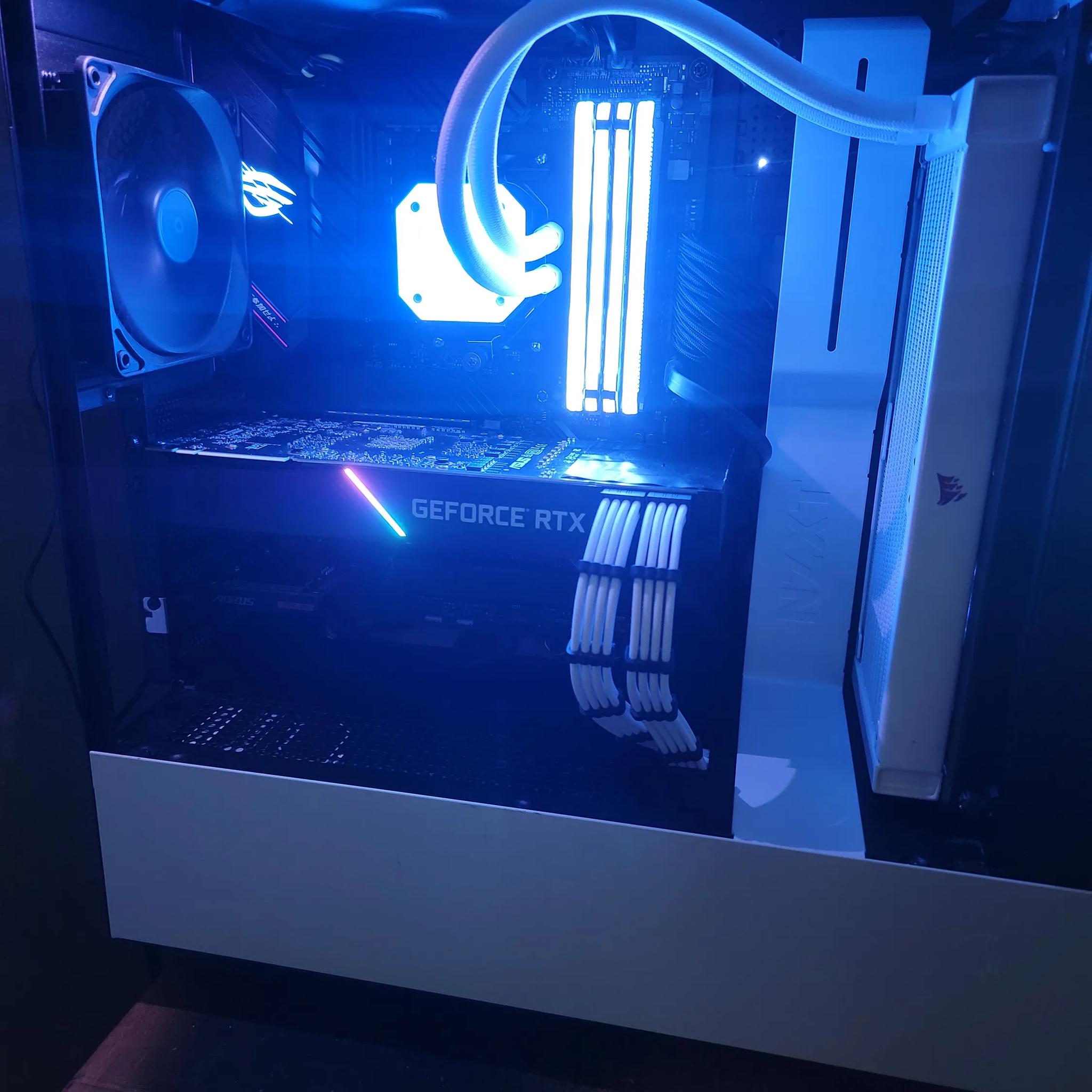 Custom White Rig with Ryzen 7 5800x and RTX 2080 Super. Many extras and no short cuts!