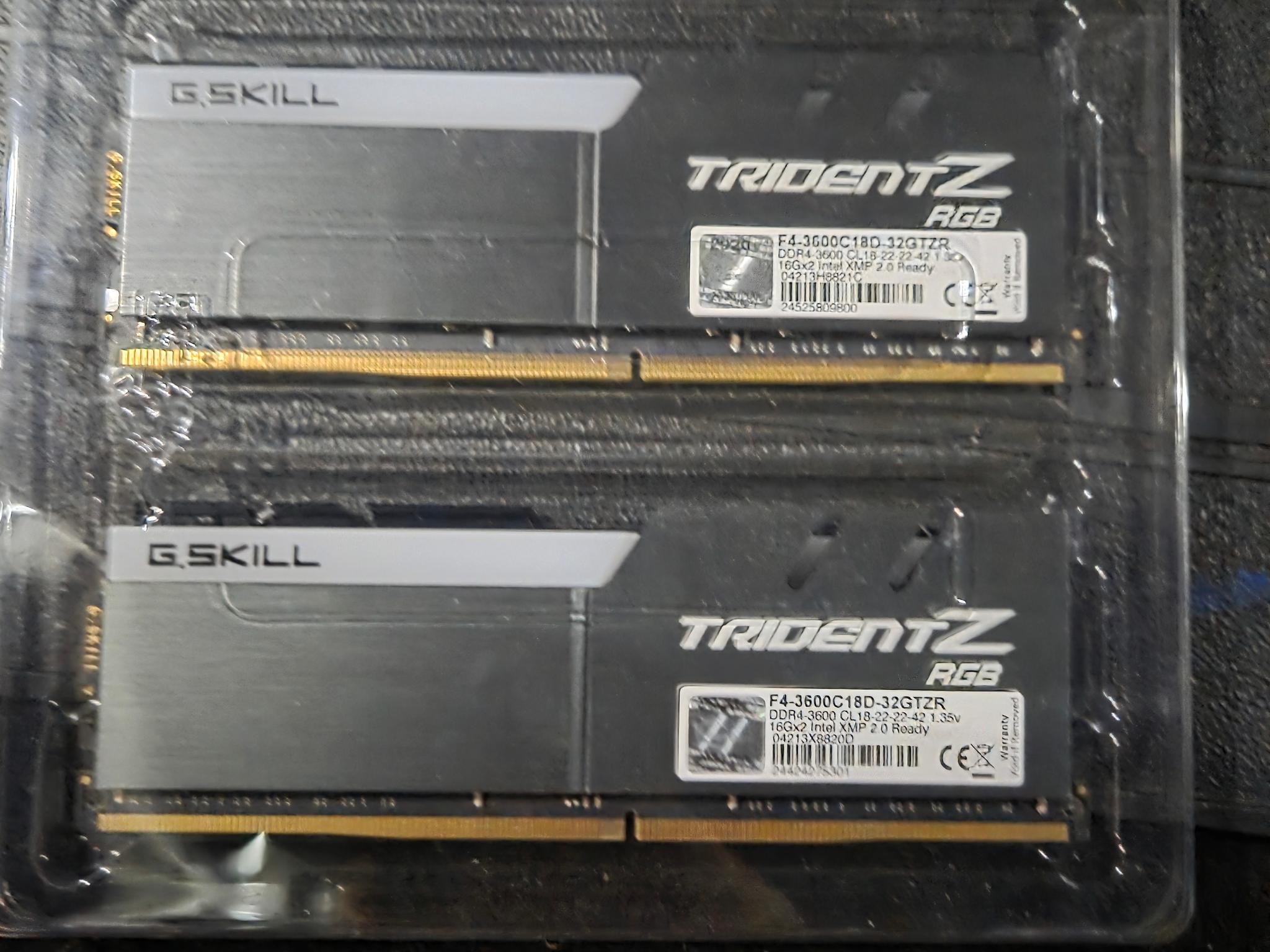 G.skill Trident Z RGB DDR4 3600MHZ