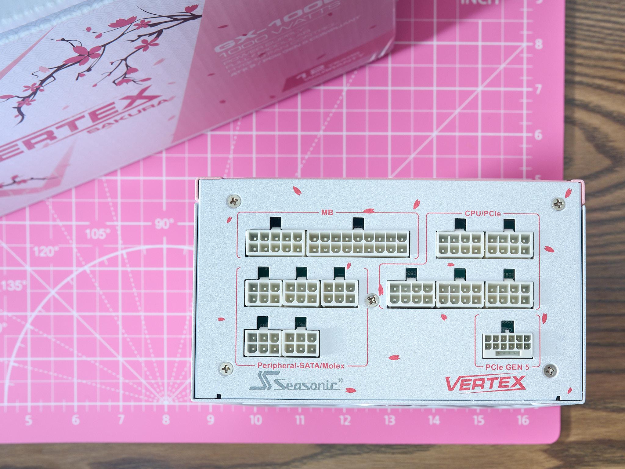 Seasonic Vertex GX-1000 1000W Modular, PCIe 5.0 Ready, ATX3.0, PSU Sakura Limited Edition