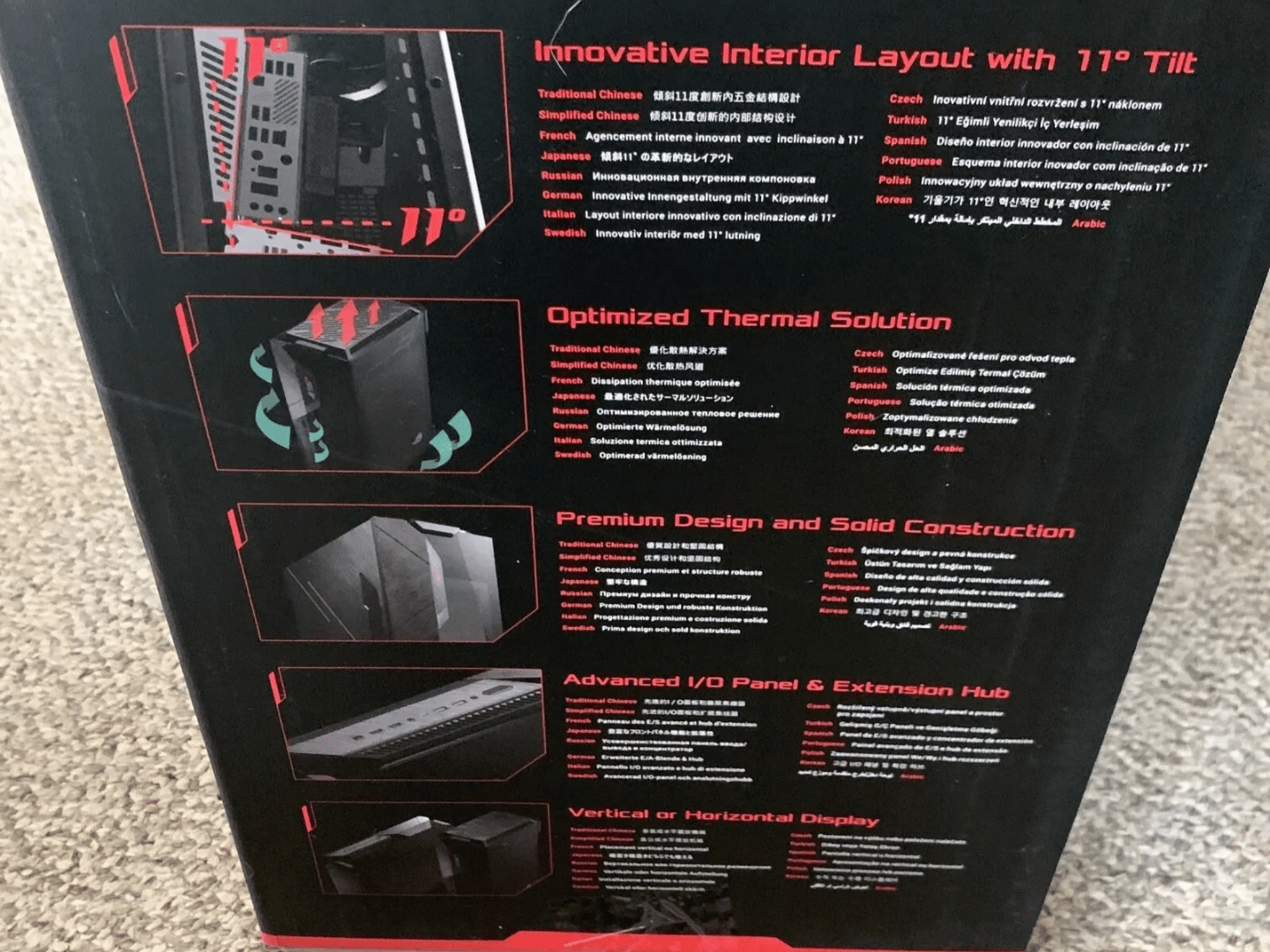 BNIB ASUS ROG Z11 Mini-ITX/DTX Mid-Tower PC Gaming Case.