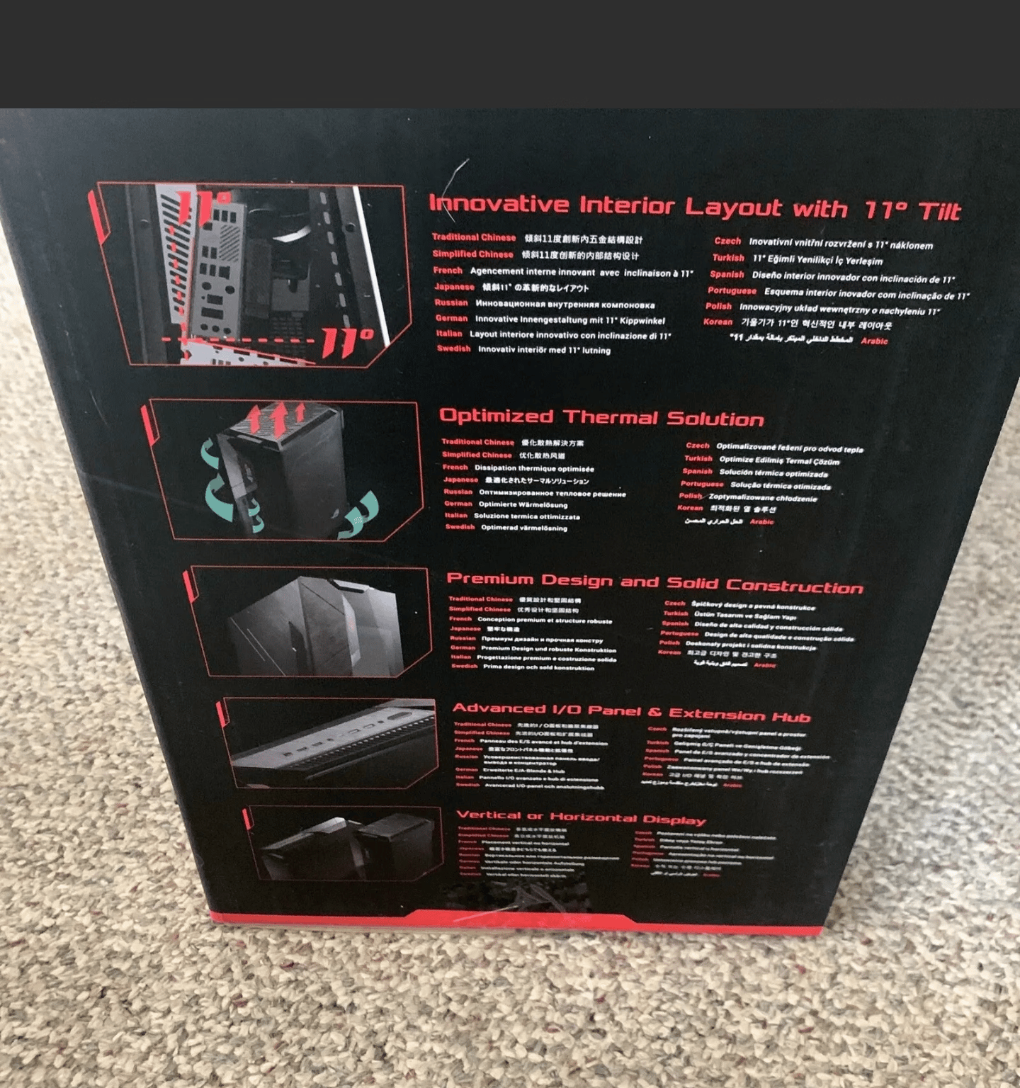 BNIB ASUS ROG Z11 Mini-ITX/DTX Mid-Tower PC Gaming Case.
