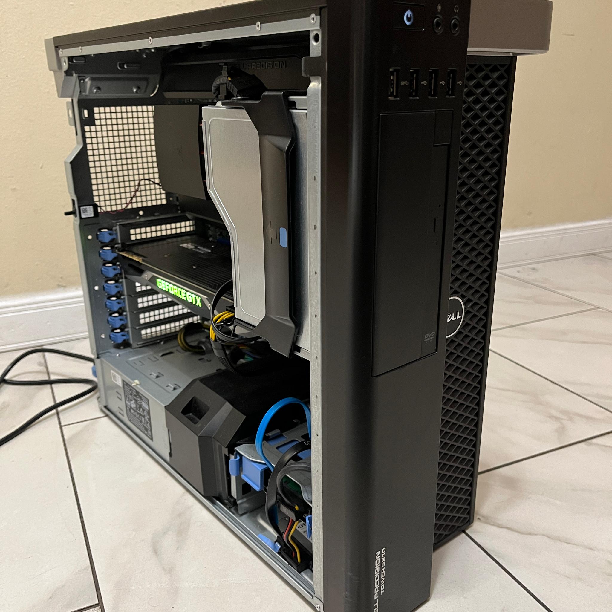 🔥NVIDIA GTX 1080, Intel Xeon 6 Core (Same as i7), 1.2 TB Storage, 12 GB RAM, Dell T5810 Gaming PC