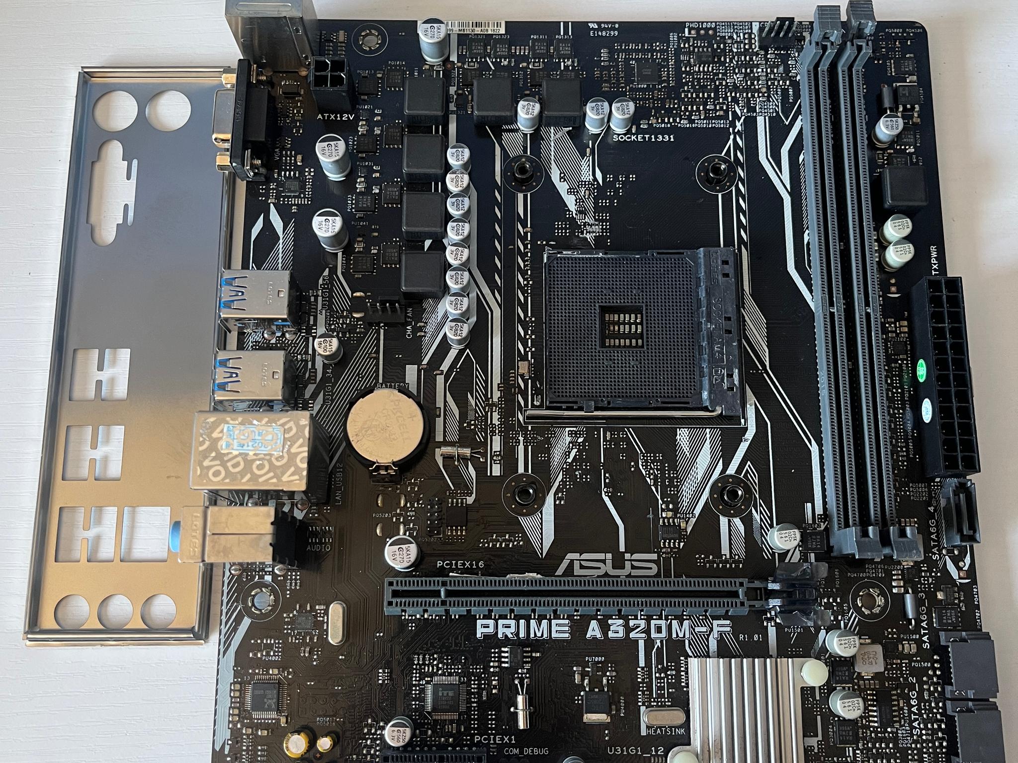 ASUS PRIME A320M-F AM4 Motherboard