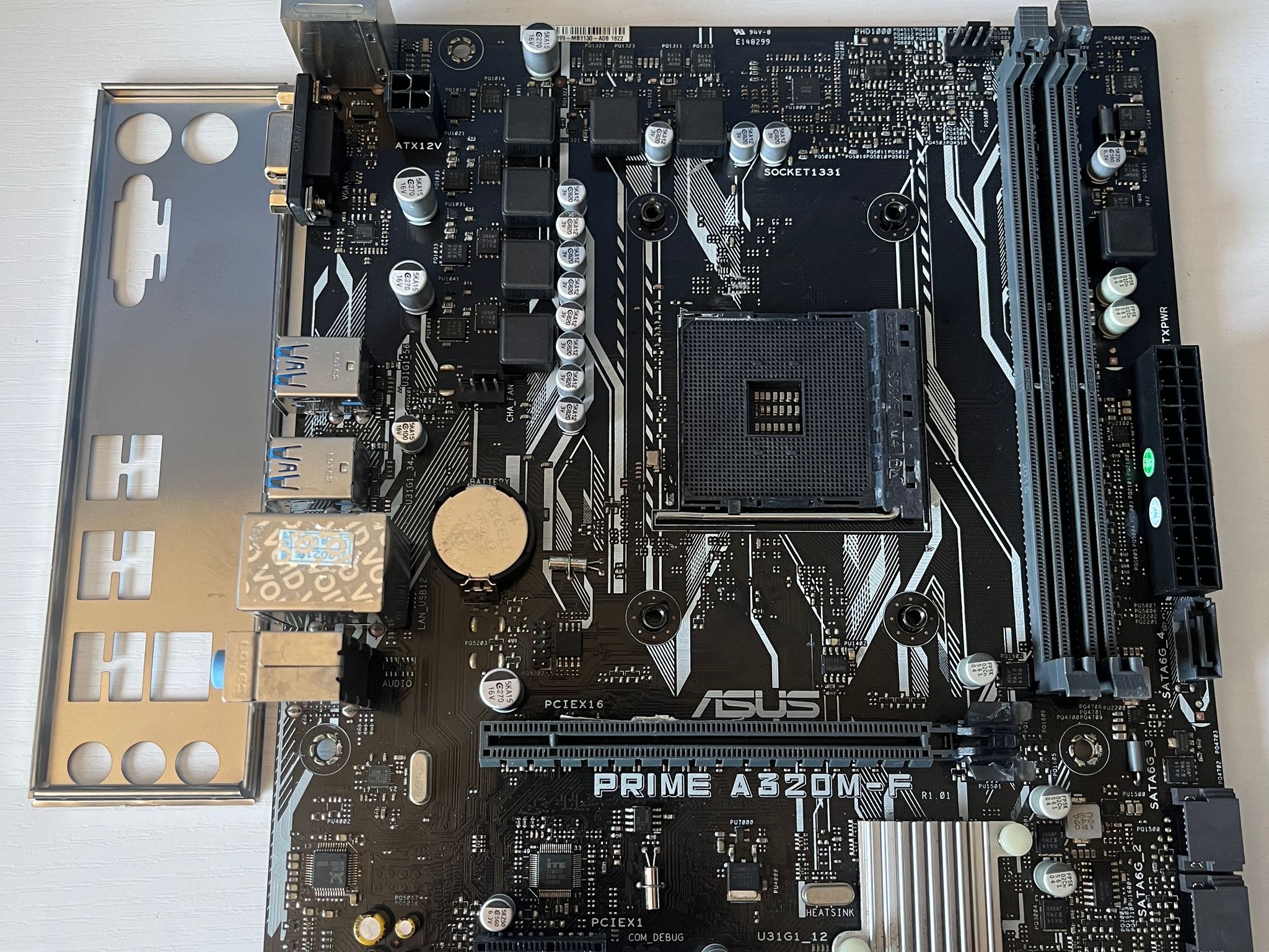 ASUS PRIME A320M-F AM4 Motherboard