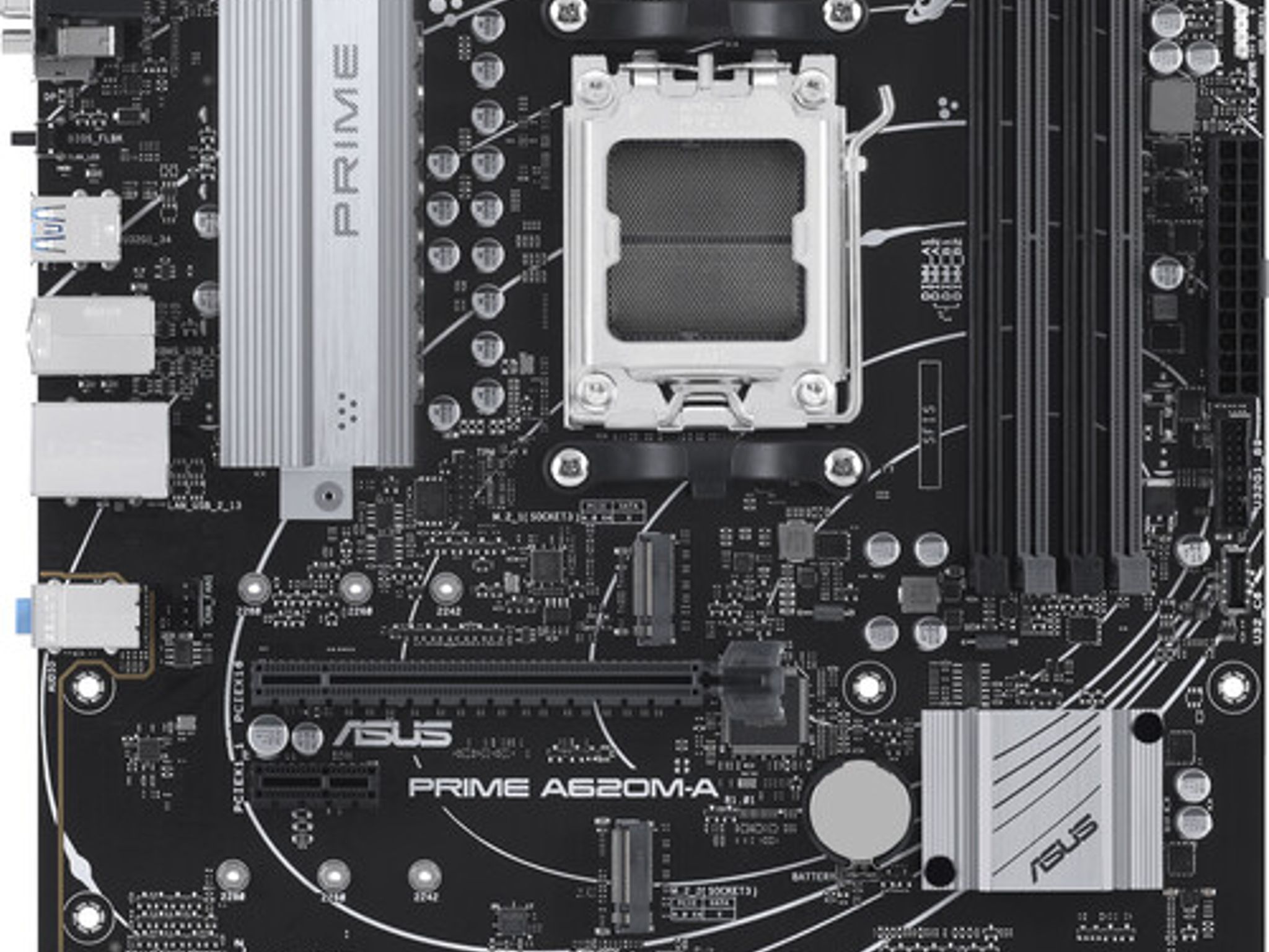 ASUS PRIME A620M-A AMD AM5 DDR5 MicroATX Desktop Motherboard