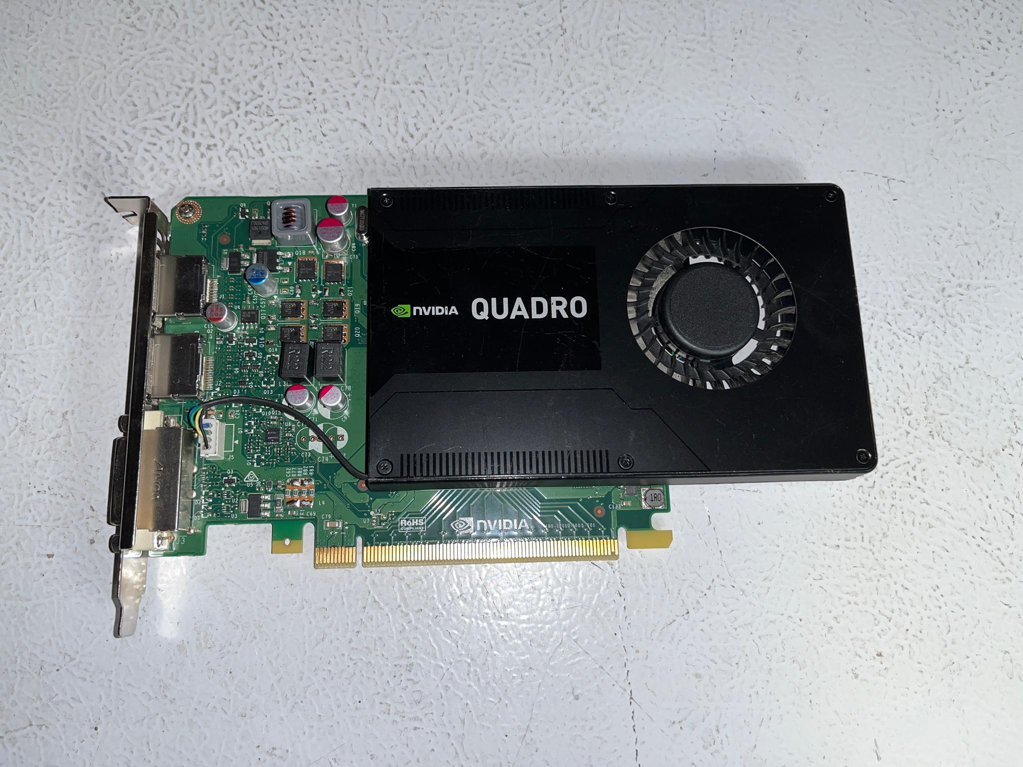 NVIDIA Quadro K2200 4GB GDDR5 Workstation GPU – DisplayPort & DVI – Tested