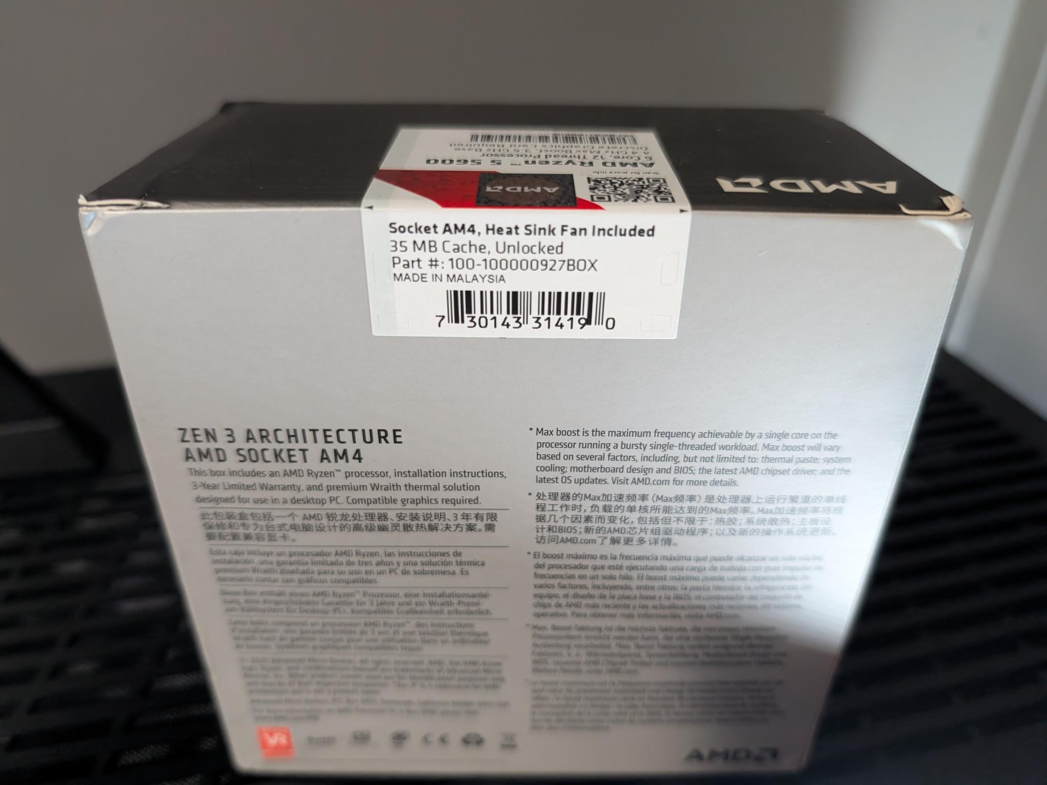 AMD Ryzen 5 5600 CPU *BRAND NEW SEALED*