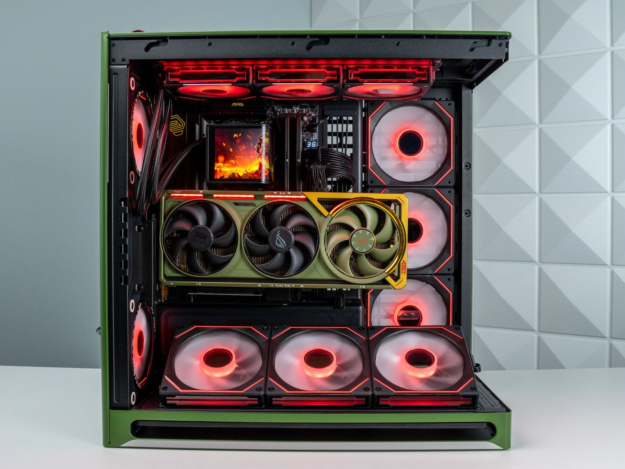 "Hellraiser" - High End Doom Themed Gaming PC - RTX 5080 - Ryzen 7 9800X3D - 64GB RAM - 2TB SSD