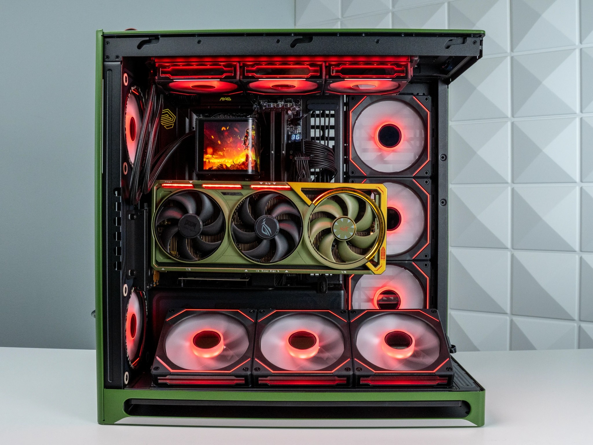 "Hellraiser" - High End Doom Themed Gaming PC - RTX 5080 - Ryzen 7 9800X3D - 64GB RAM - 2TB SSD