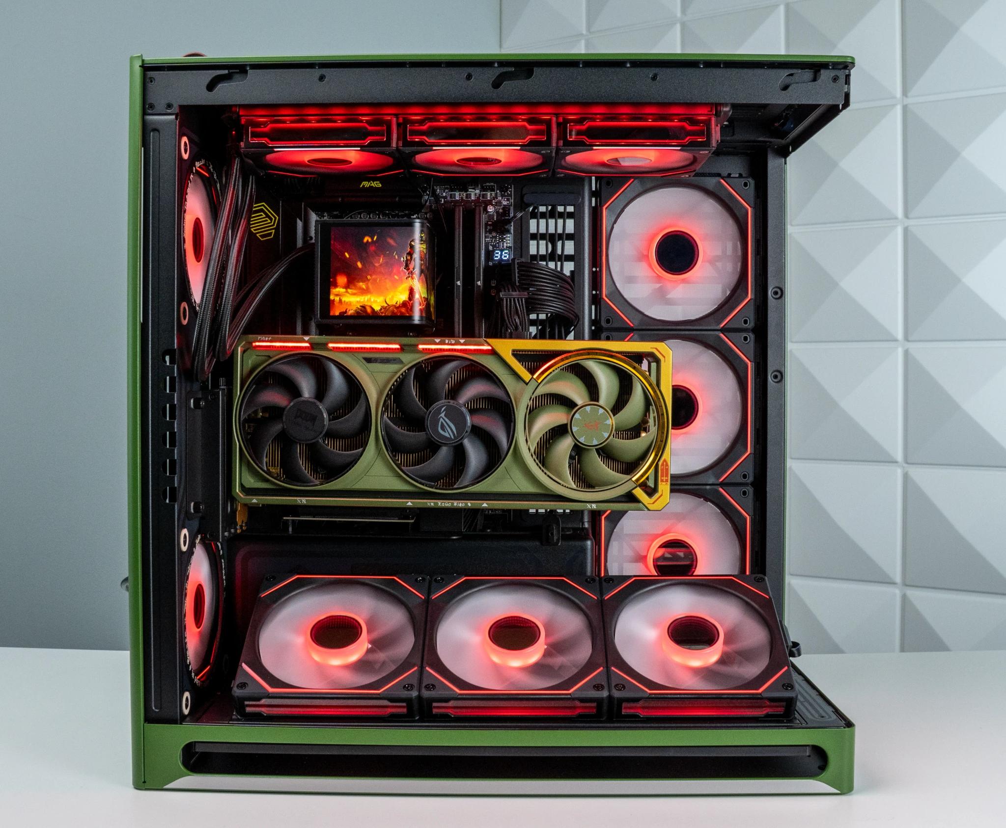 "Hellraiser" - High End Doom Themed Gaming PC - RTX 5080 - Ryzen 7 9800X3D - 64GB RAM - 2TB SSD
