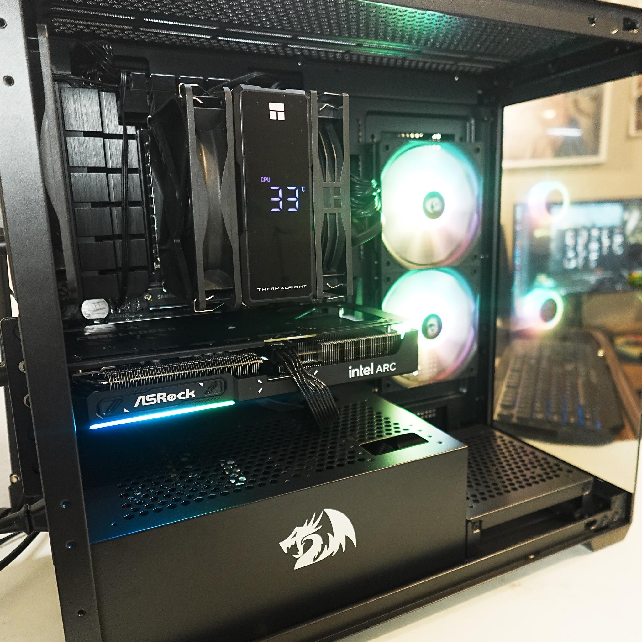 🏎️🎩💎 Gorgeous Fishtank | Ryzen 5 7600X | Intel Arc B580 | 32GB DDR5 5200 | 1TB NVMe SSD