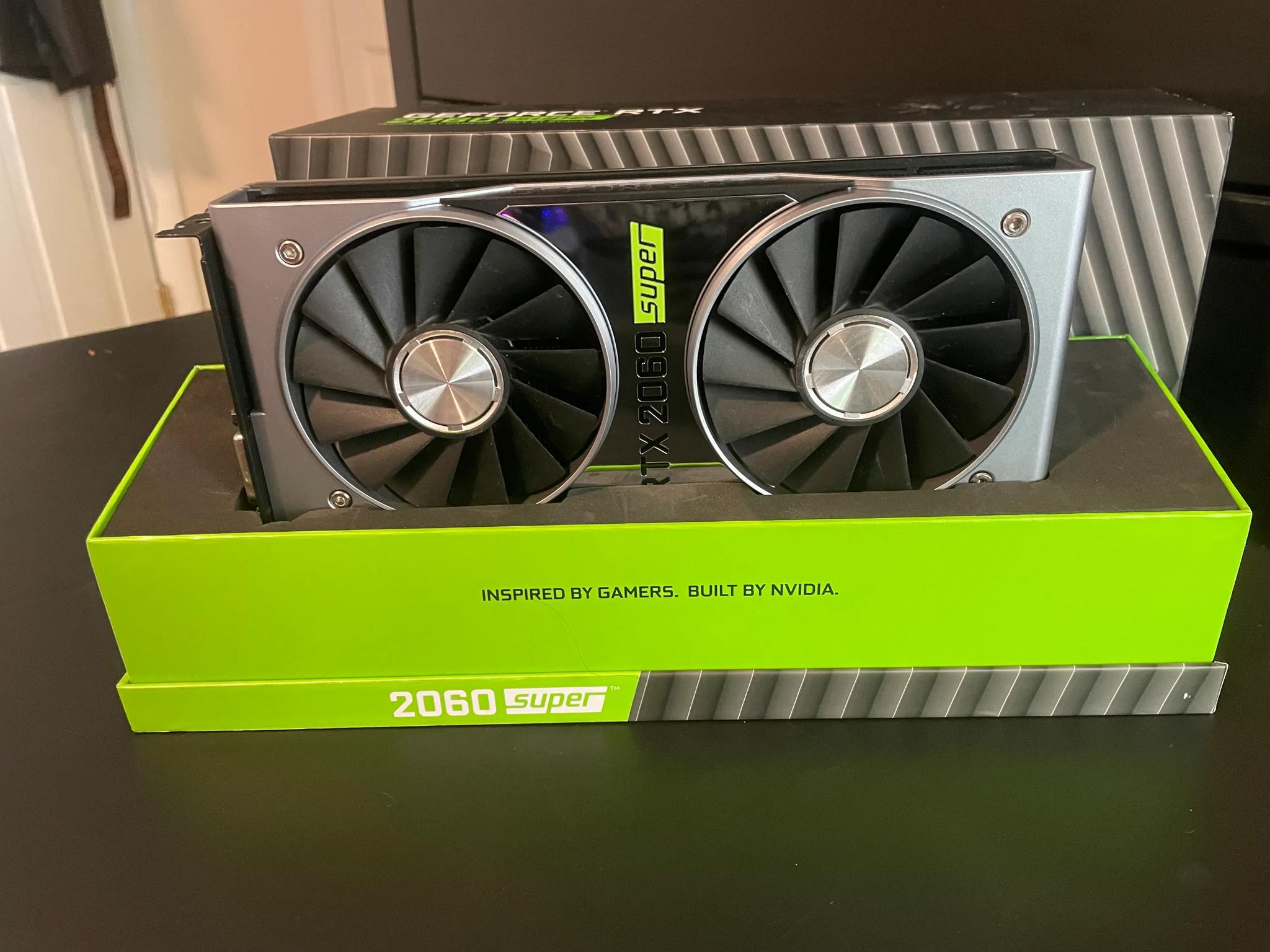 RTX 2060 SUPER Founders Edition w/Box + Manuals