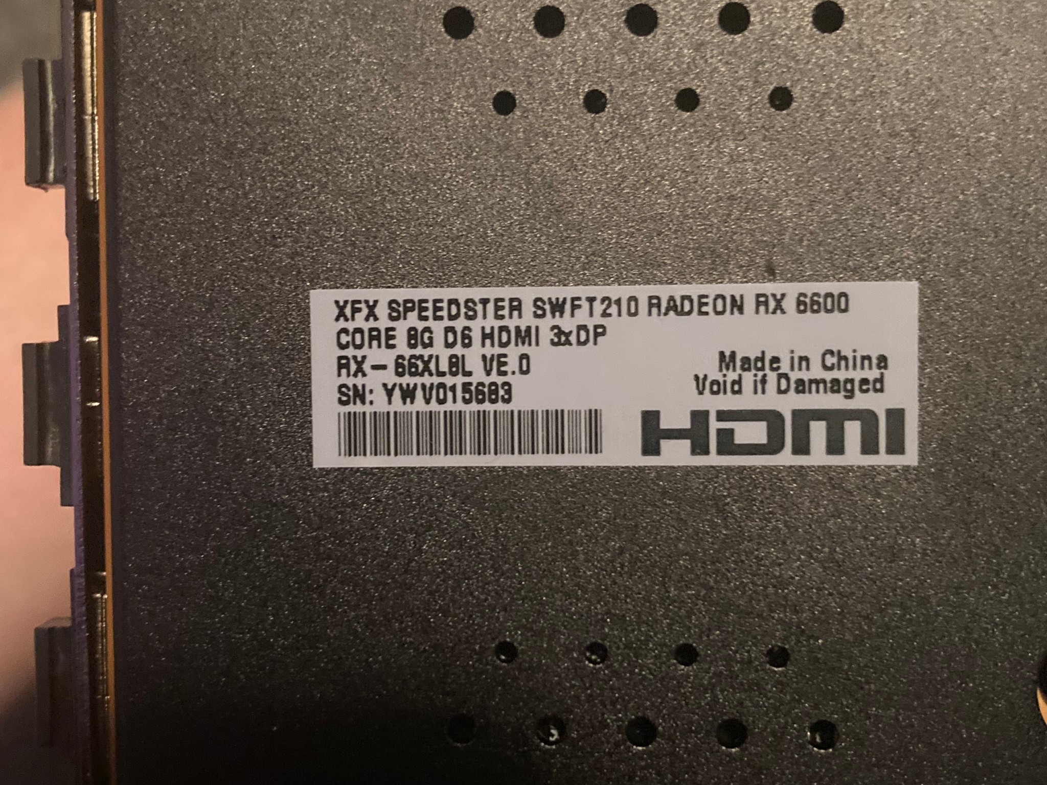XFX Speedster SWFT 210 Radeon RX 6600