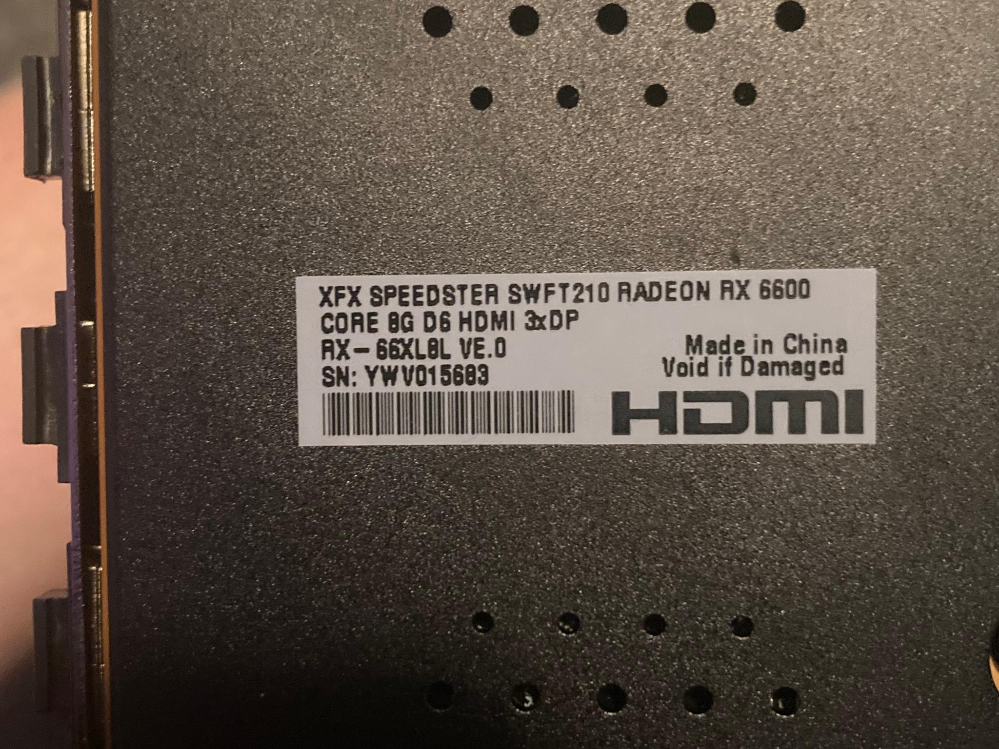 XFX Speedster SWFT 210 Radeon RX 6600