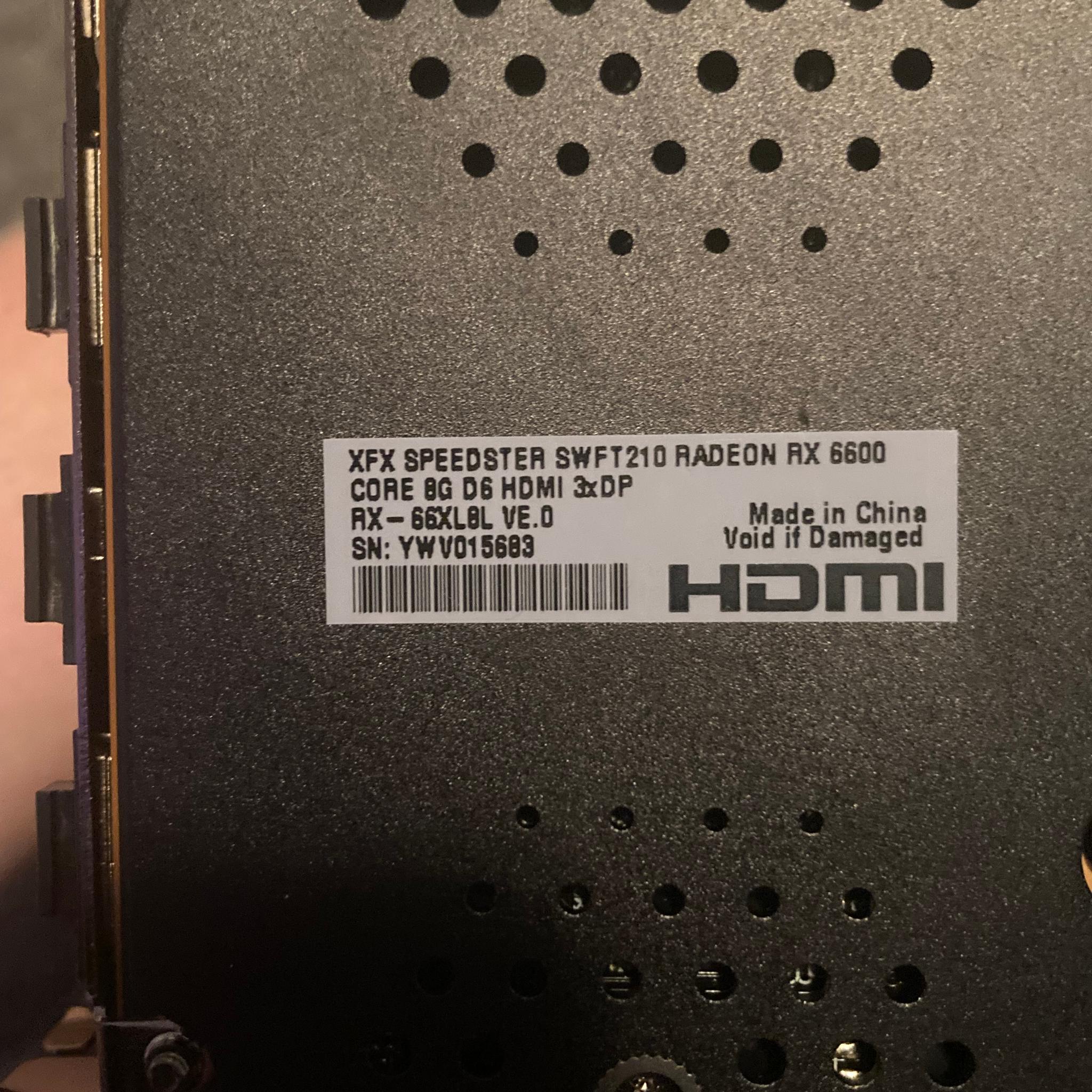 XFX Speedster SWFT 210 Radeon RX 6600