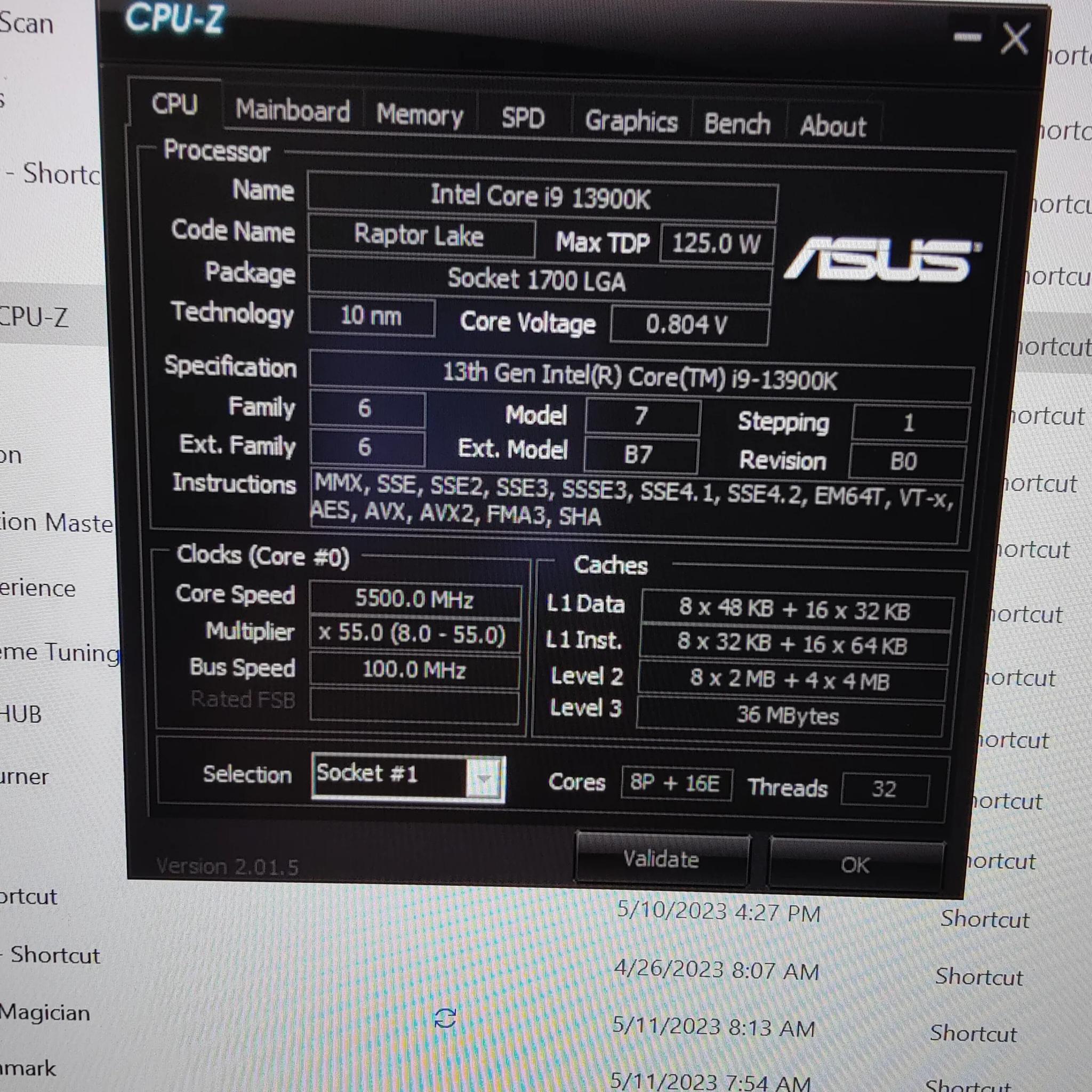 Intel i9 13900k w/ contact frame