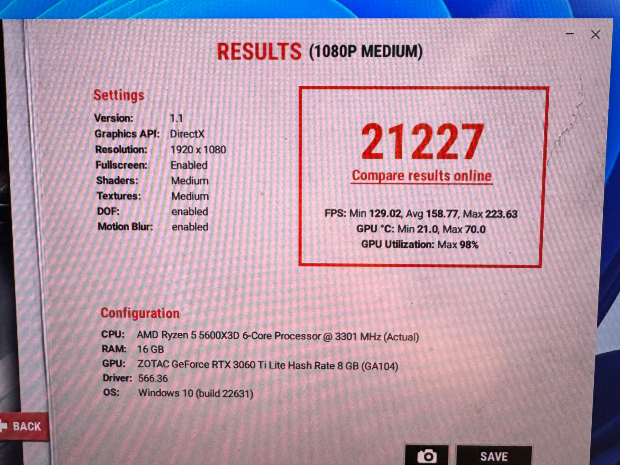 Gaming PC RTX 3060 ti 5600x3d