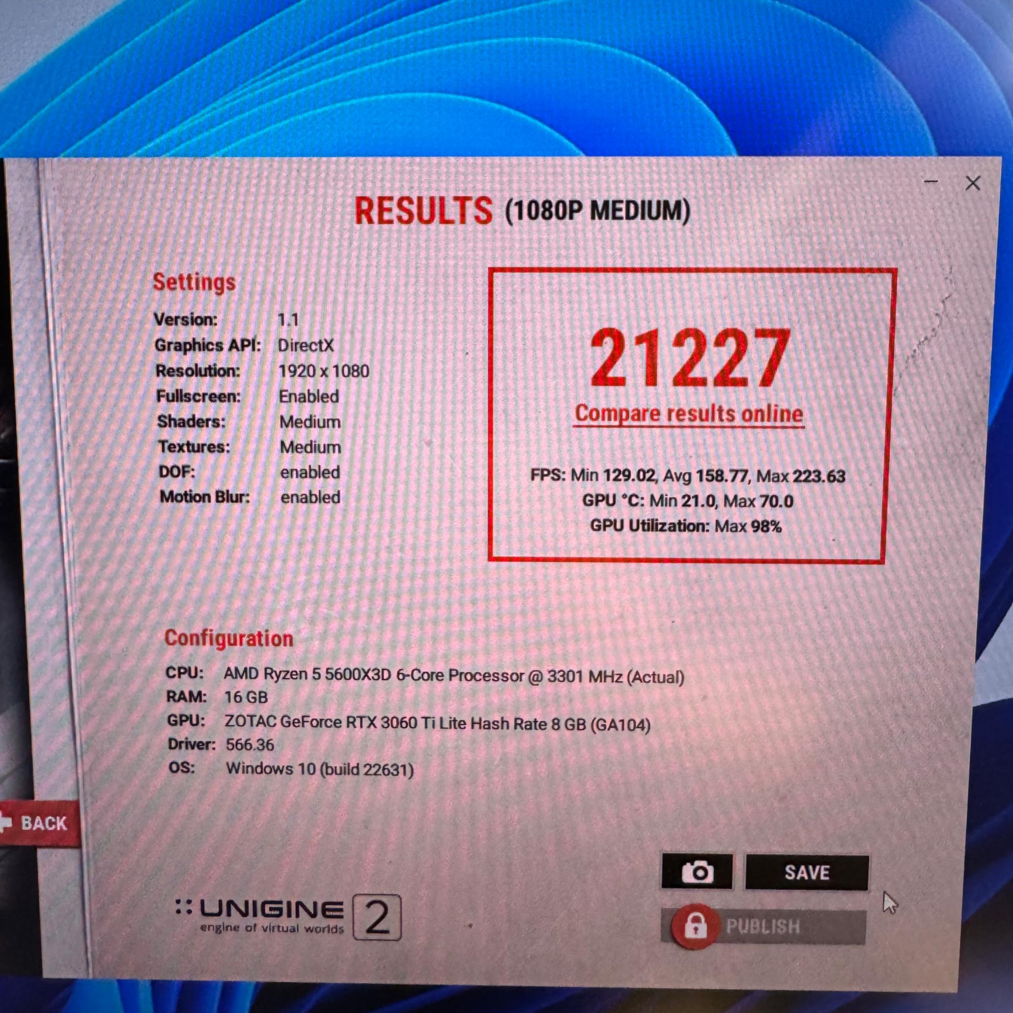 Gaming PC RTX 3060 ti 5600x3d