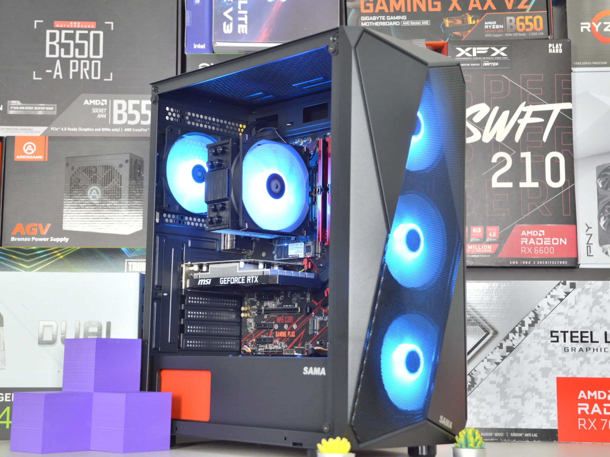 🔴🔴| RTX 3050 6GB | INTEL i7-8700 | 16GB DDR4 RAM | 256GB NVME SSD + 1TB HDD | Crimson Vortex |