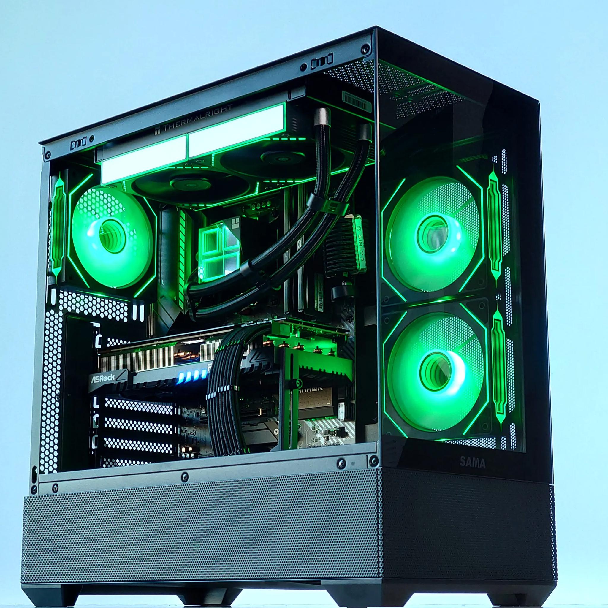 💧🧬Liquid Cooled Gaming PC🚀 AMD RX 7800 XT 16GB🚀AMD Ryzen 7