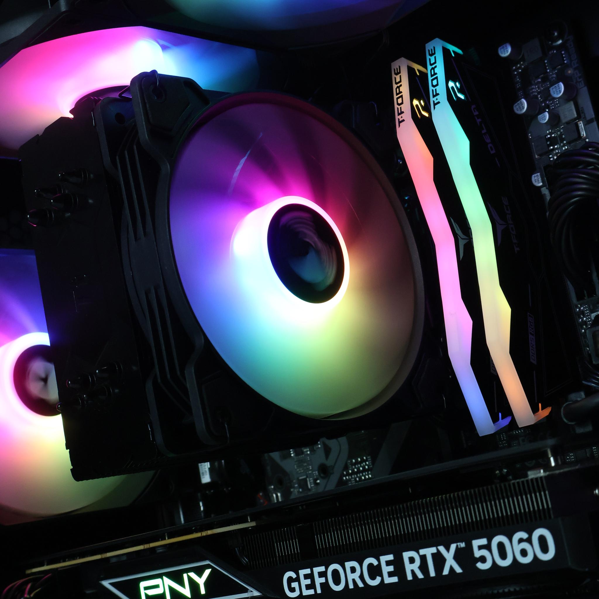 ⚫ Ryzen 5 7600X/RTX 5060 8 GB Gaming/Streaming PC ⚫