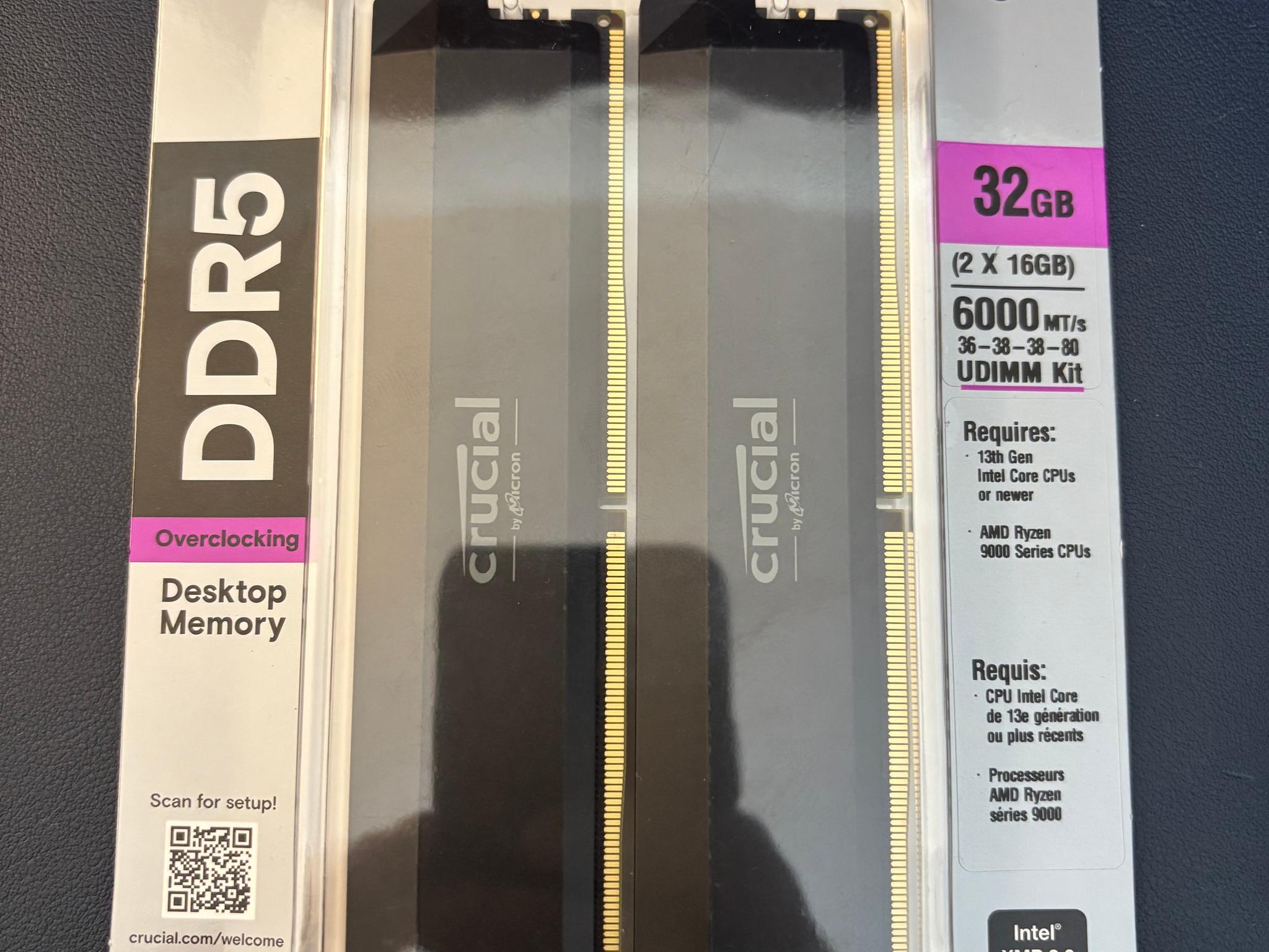 Crucial Pro 32GB DDR5 6000