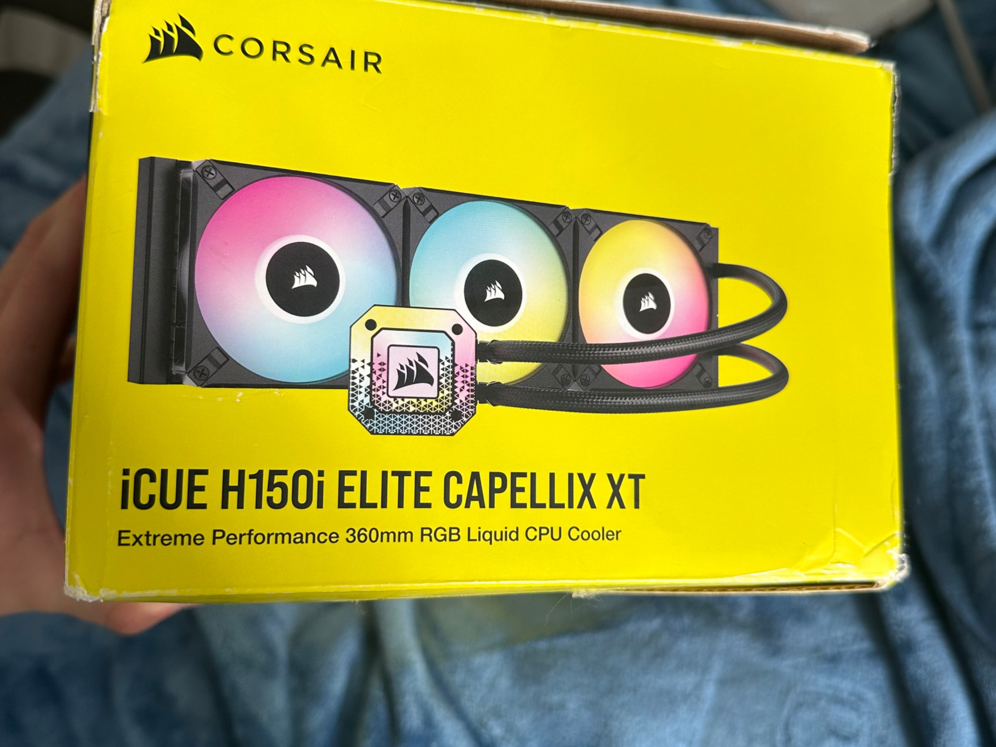 Corsair iCUE H150i Elite CAPELLIX XT Desktop Liquid CPU Cooler - Three AF120 RGB Elite Fans