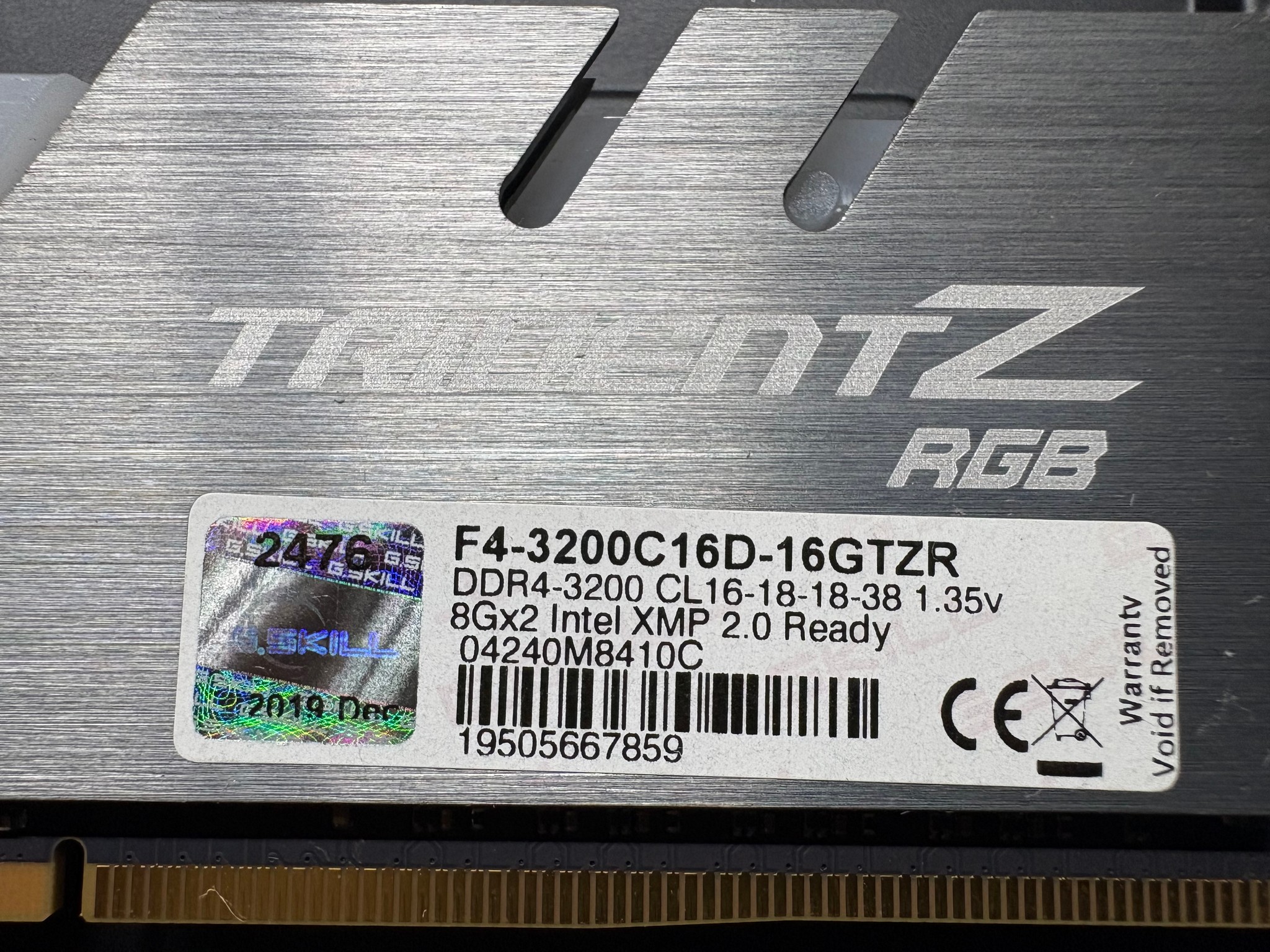 G.Skill 16GB DDR4 RGB