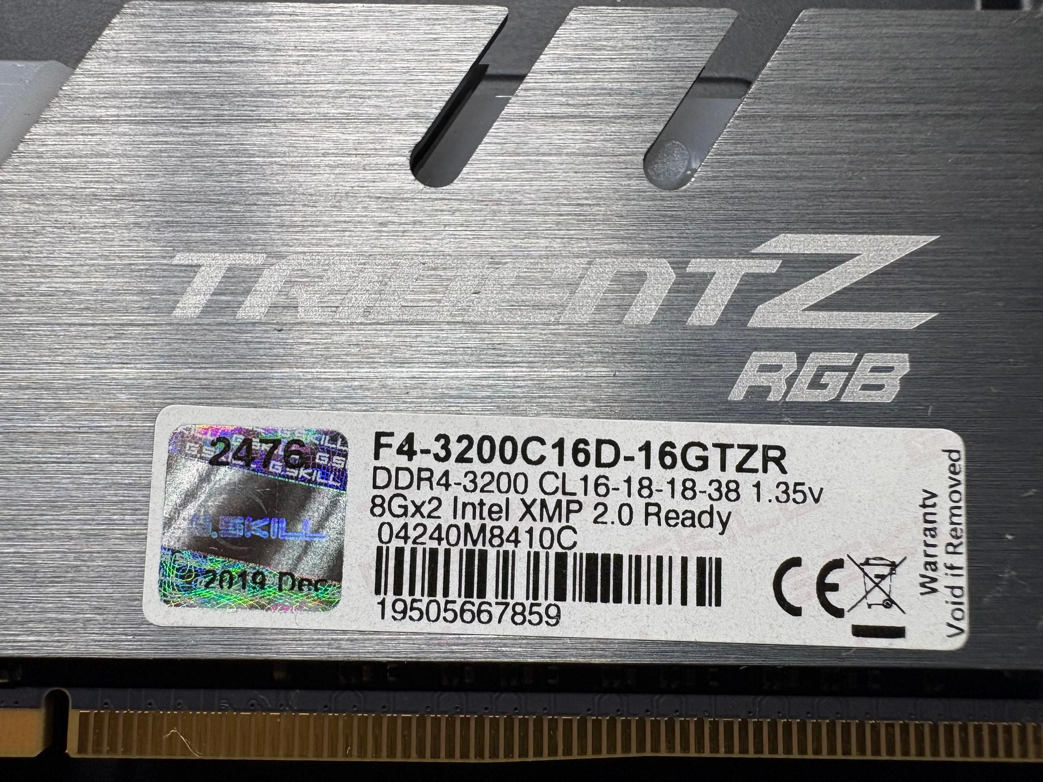 G.Skill 16GB DDR4 RGB
