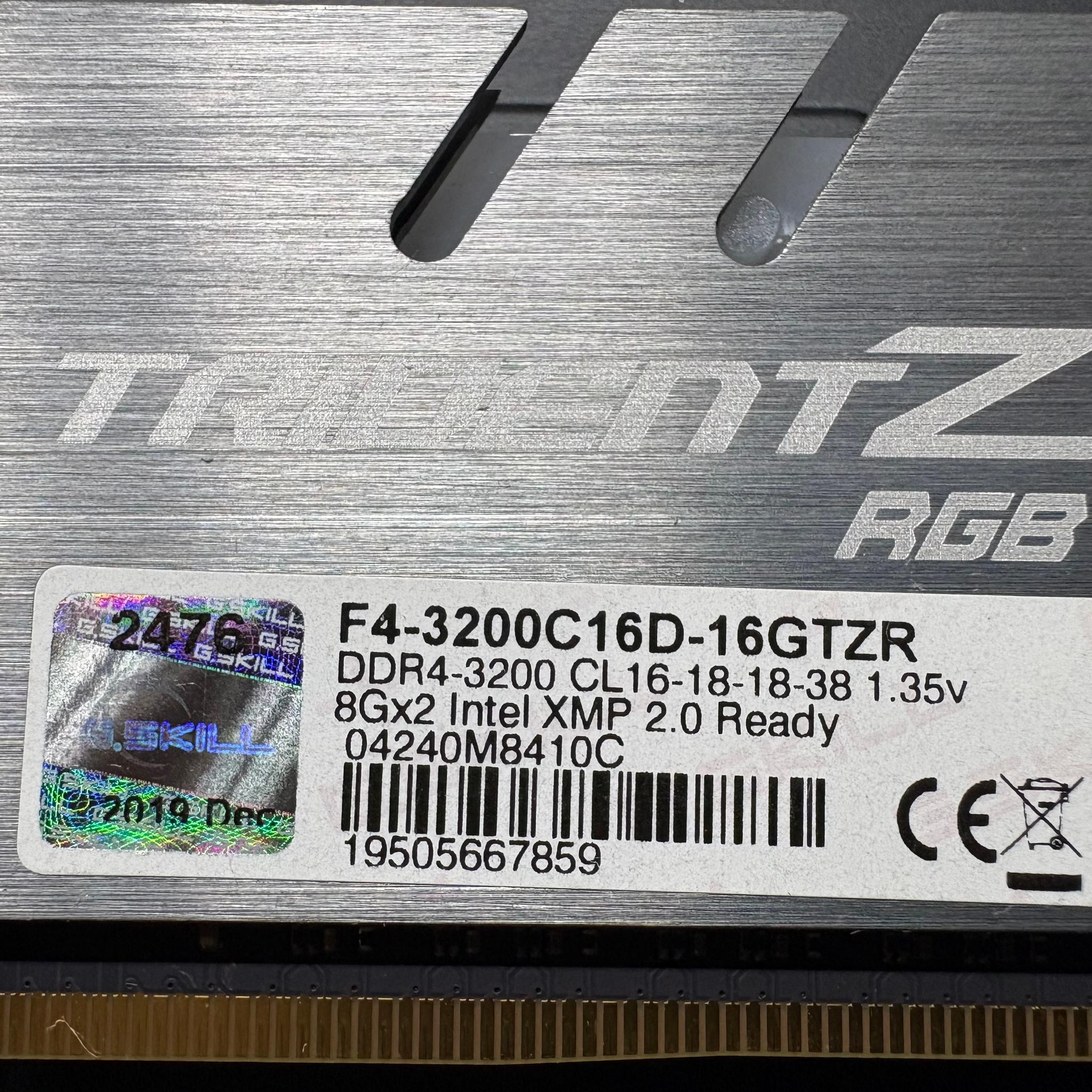 G.Skill 16GB DDR4 RGB