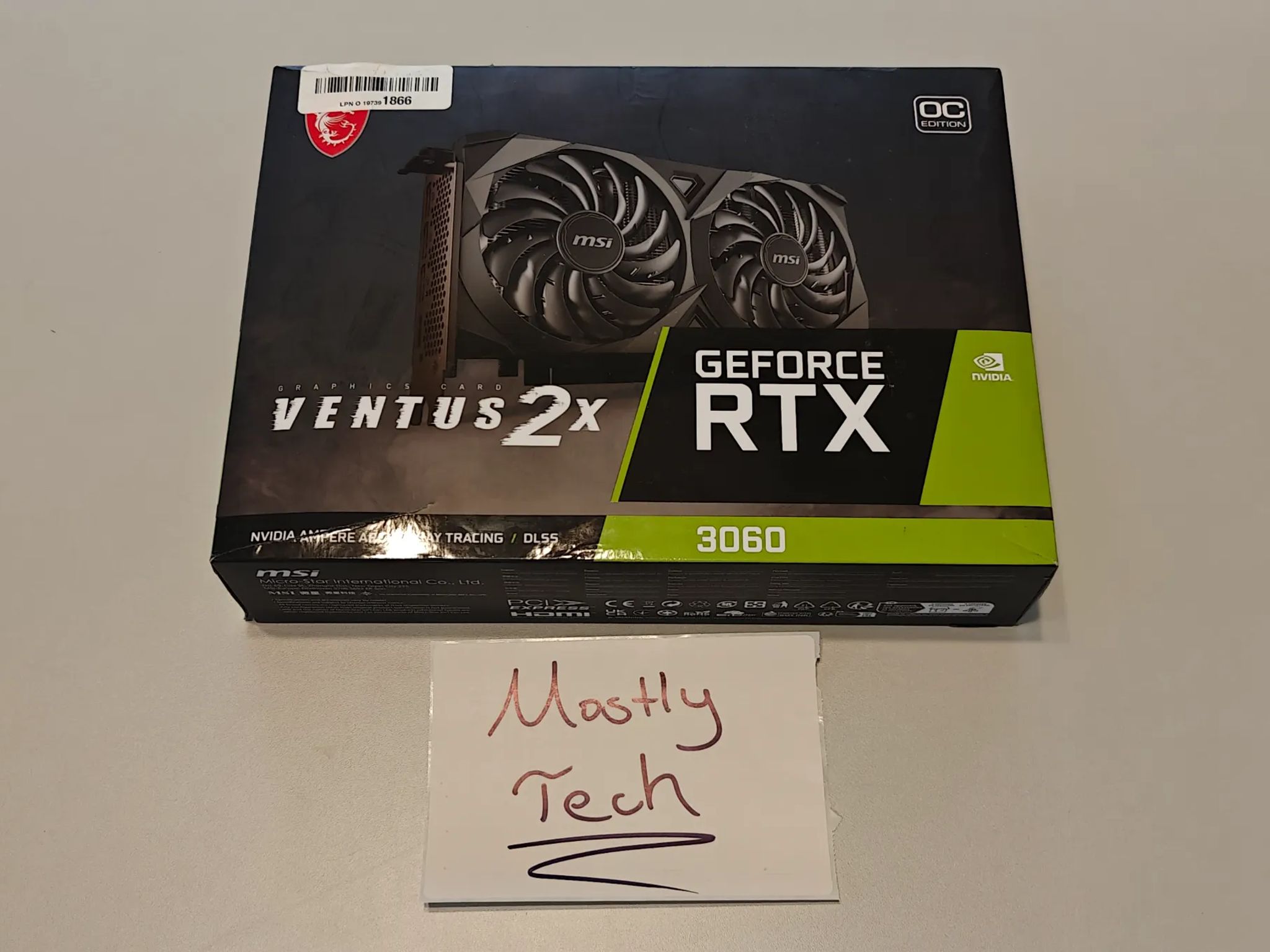 MSI Ventus GeForce RTX 3060 12GB GDDR6