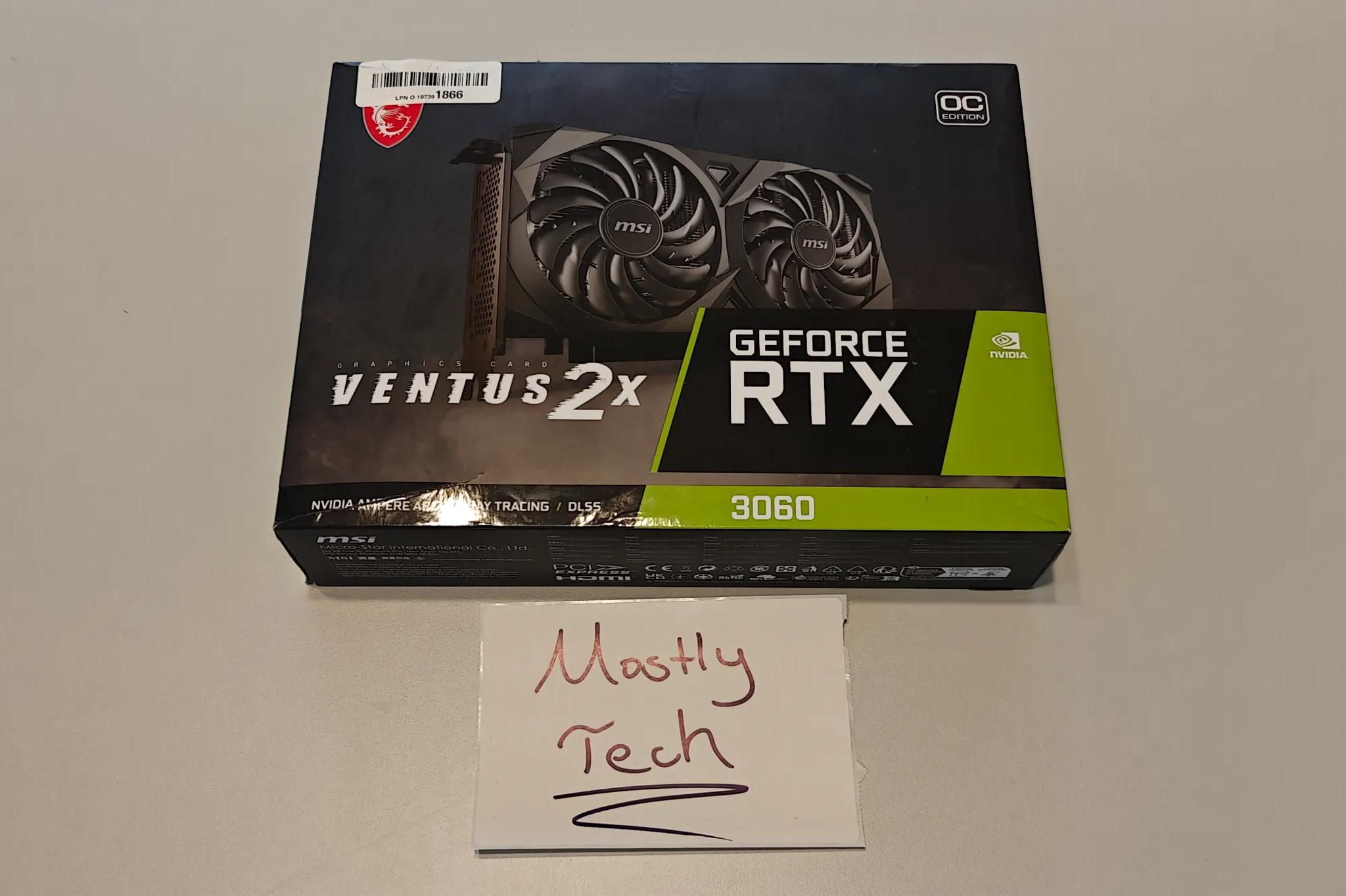 MSI Ventus GeForce RTX 3060 12GB GDDR6
