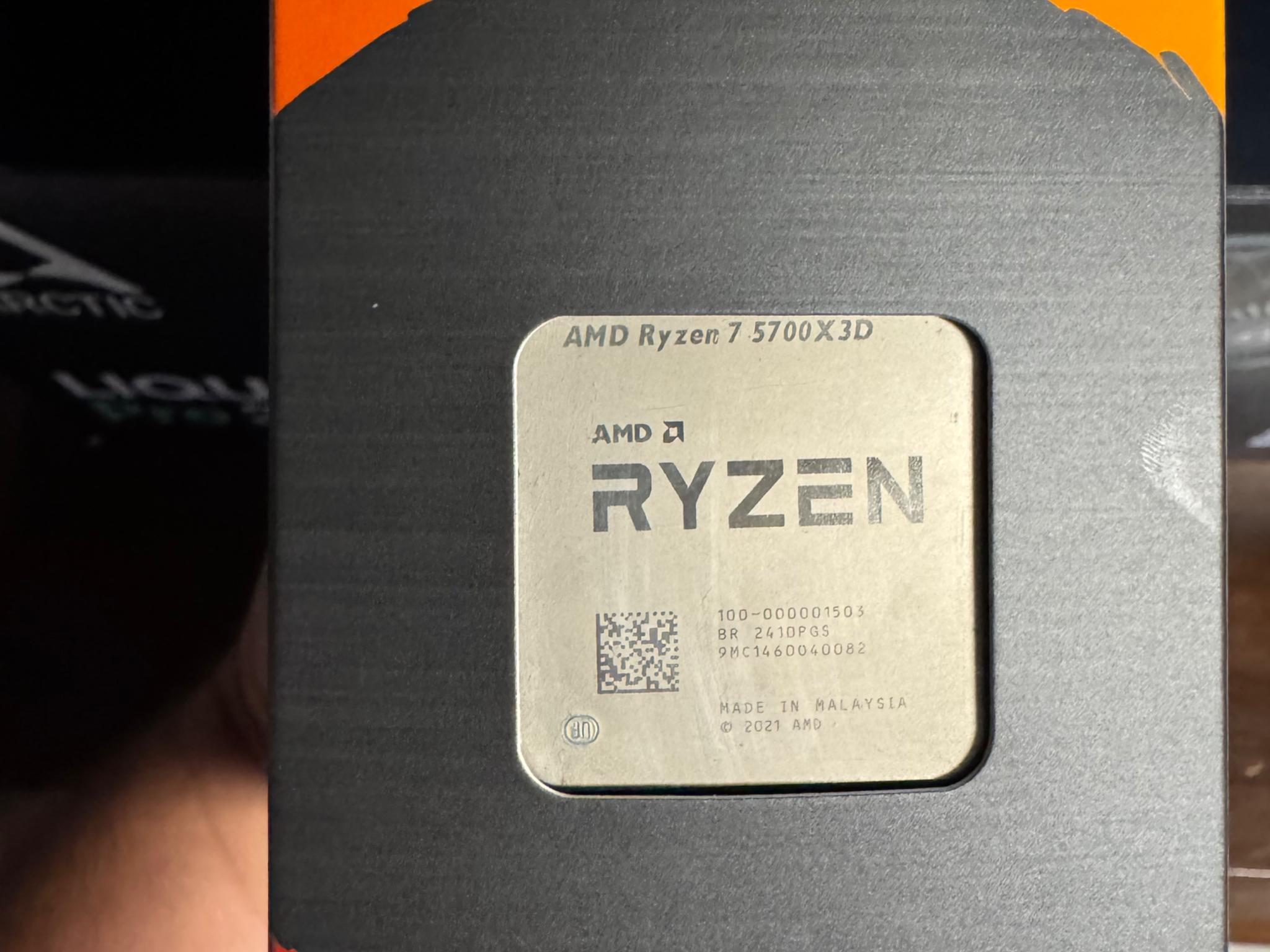 AMD 5700X3D and Arctic liquid freezer pro III AIO.