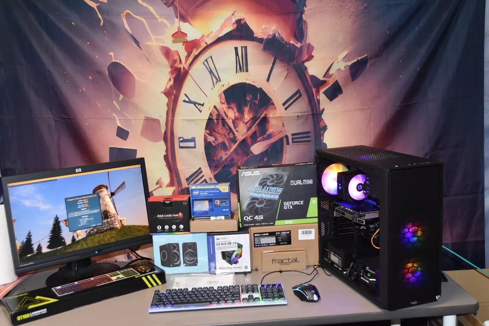gaming pc Intel Core i7-3.4 GHz.16 GB RAM GPU 1650 PSU 700WTS 480GB SSD+1TB HHD ENTRY LEVEL GAMING
