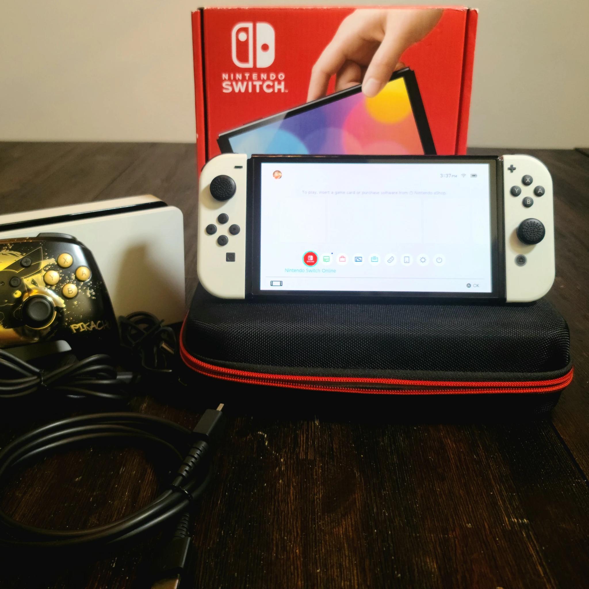 🔥Nintendo Switch OLED Bundle – Excellent Condition – Ready to Play