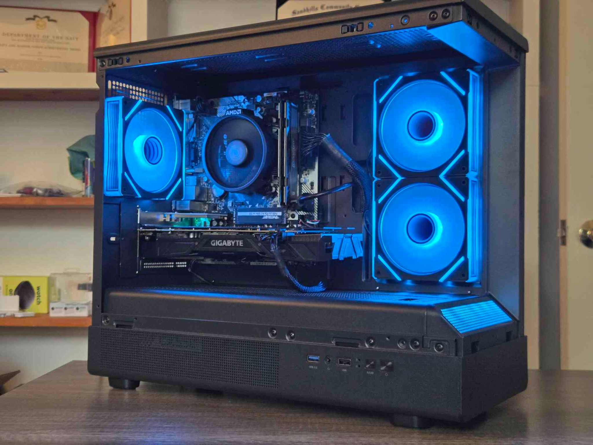 Black Gaming PC | GTX 1070 8GB | R5 2600 | 16GB | 500GB | Wi-Fi + BT | ARGB | 550W 80+ Bronze