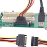 PCIe 1X to Dual Pci Slot Expansion Card PCI-Express 1X Male to PCI Female Adapter for Sound Cards xp