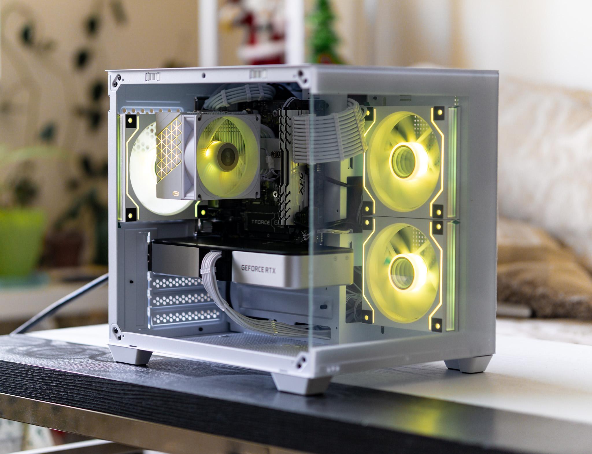 Budget Gaming PC - NVIDIA RTX 3060Ti FE | Ryzen 5 5500 | 16GB RAM | White Aesthetics | ARGB | Win 11
