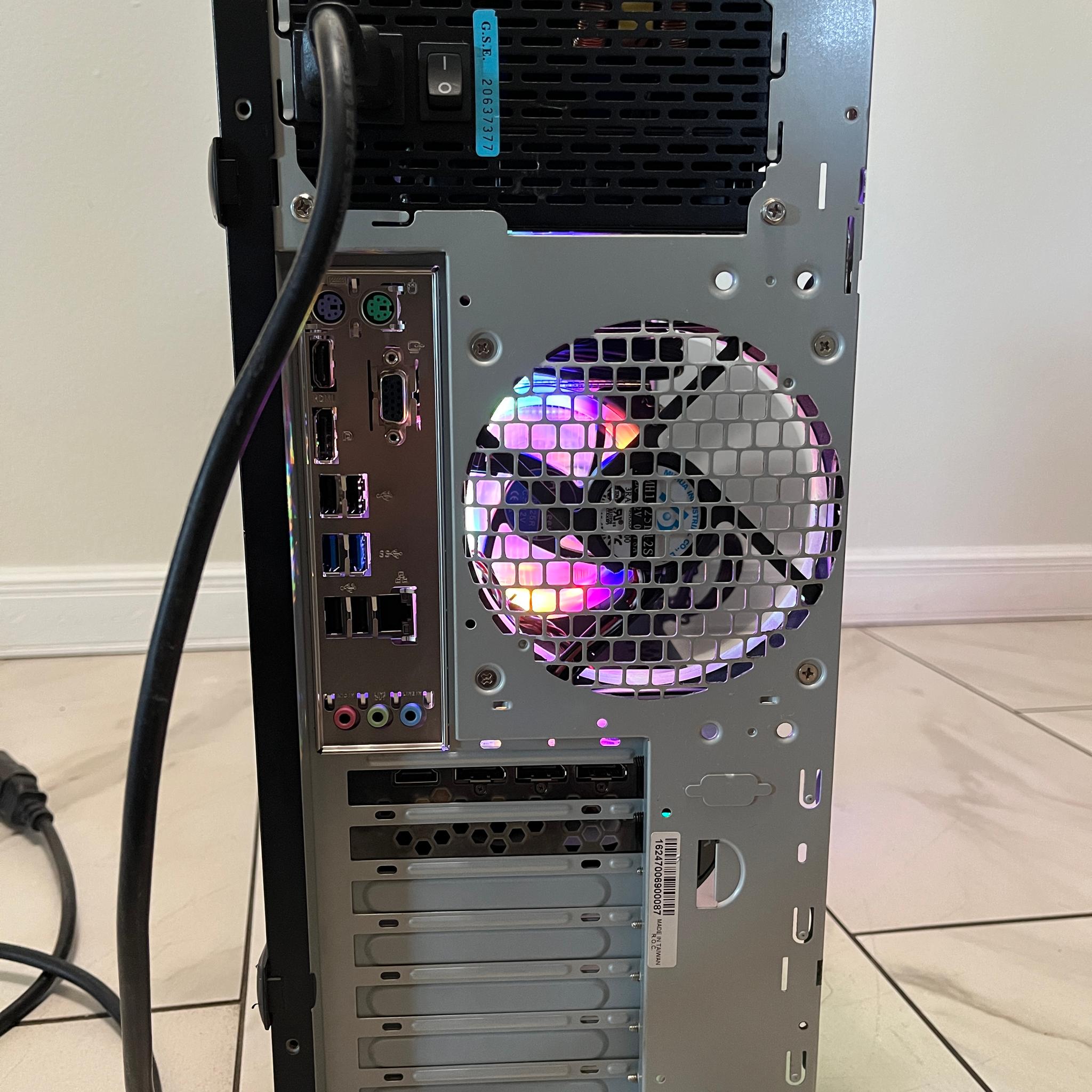 NVIDIA RTX 3070 Ti, Intel Core i7-10700, 16GB RAM, 1TB SSD -High FPS Sleeper Gaming PC w/ Wi-Fi & BT